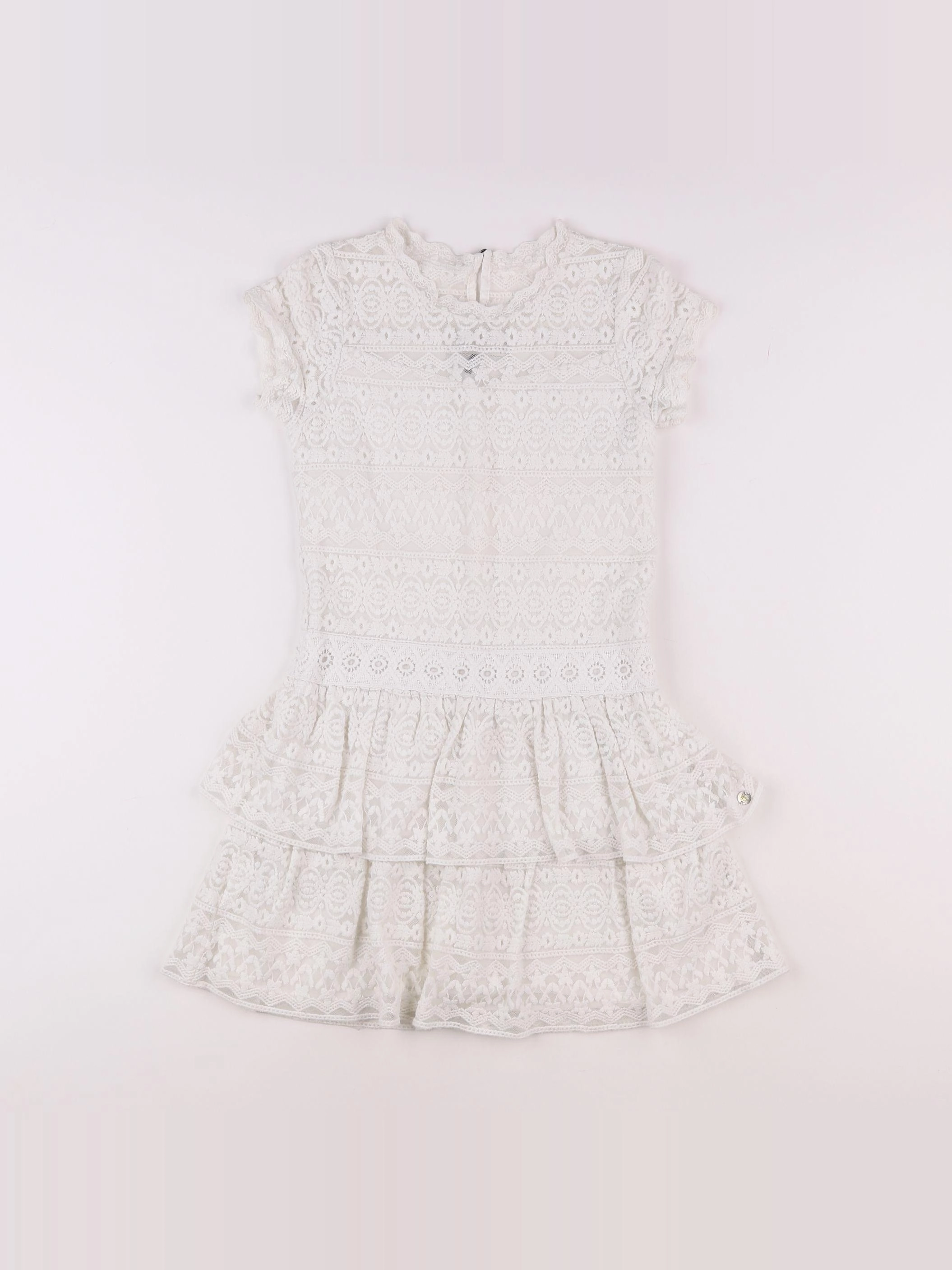 IKKS - robe blanc - 10 ans