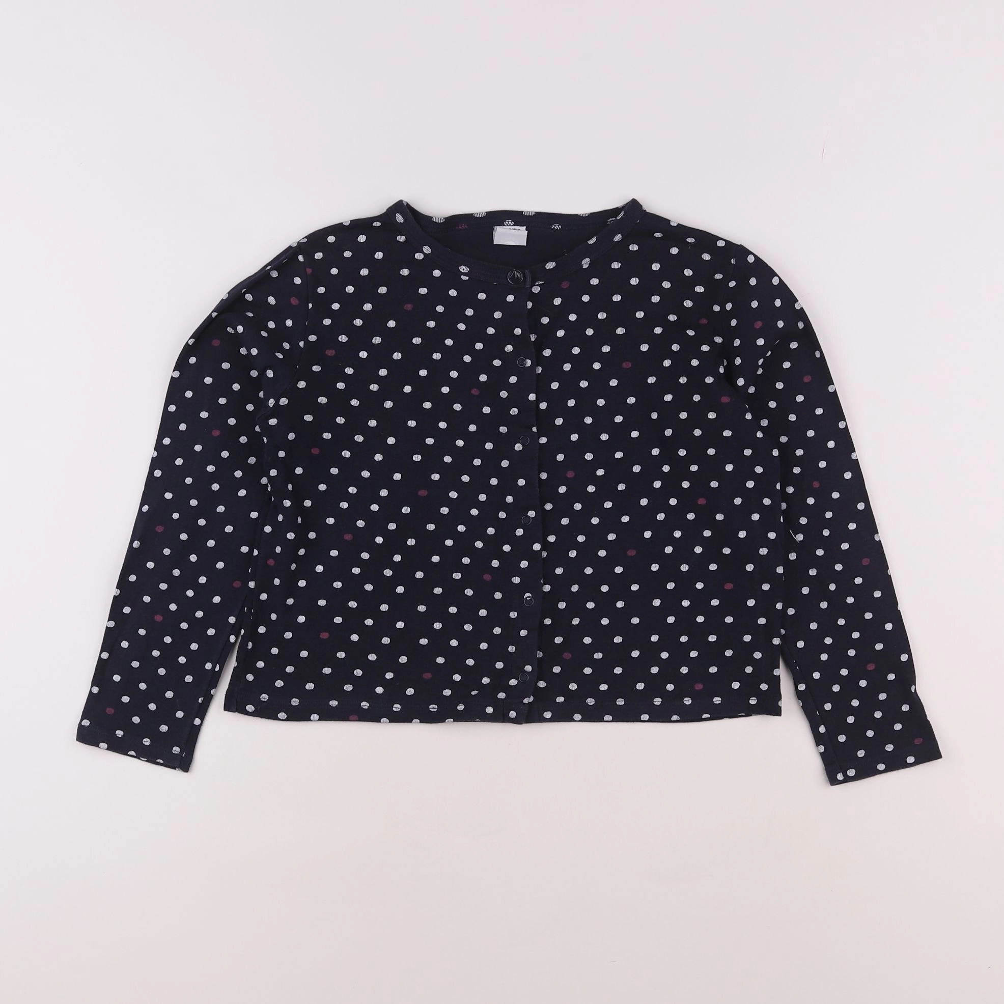 Petit Bateau - tee-shirt bleu - 8 ans