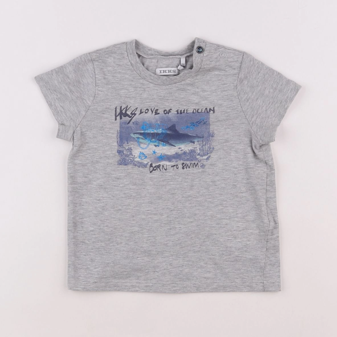 IKKS - tee-shirt gris - 18 mois