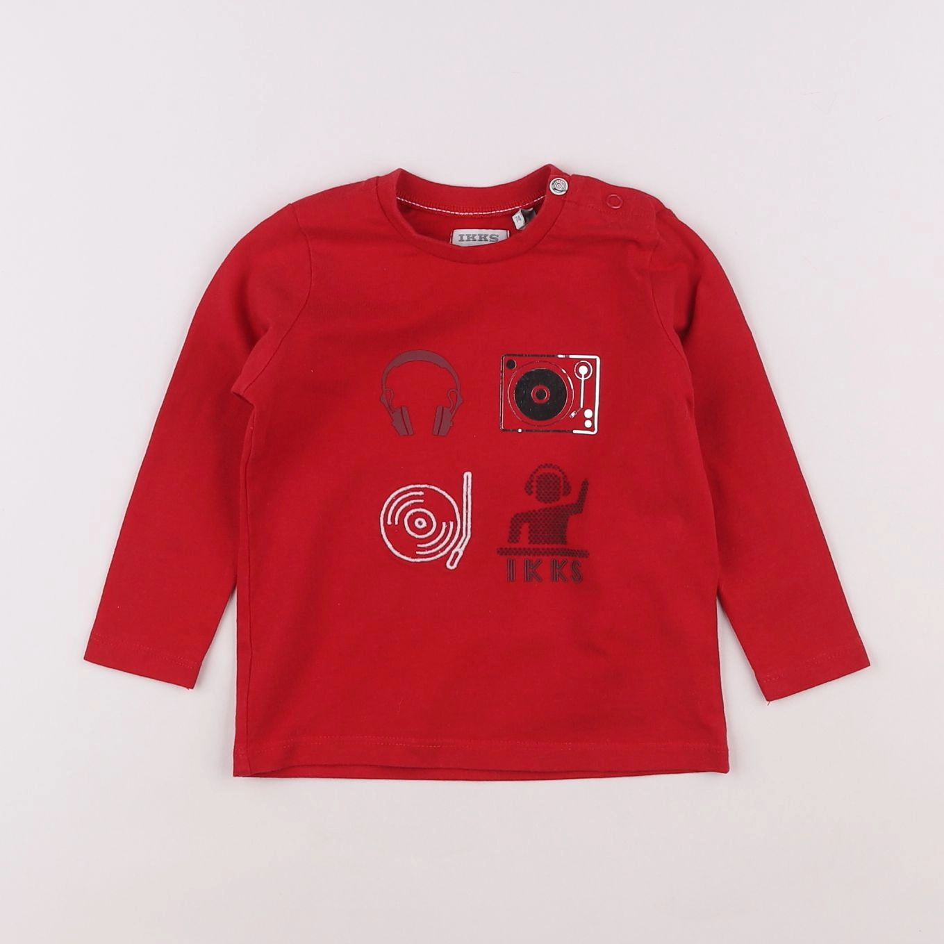 IKKS - tee-shirt rouge - 12 mois