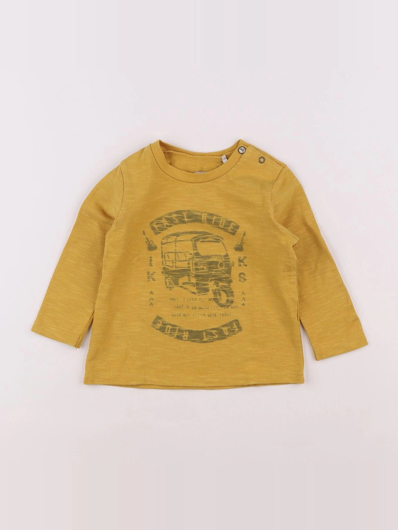 IKKS - tee-shirt jaune - 12 mois