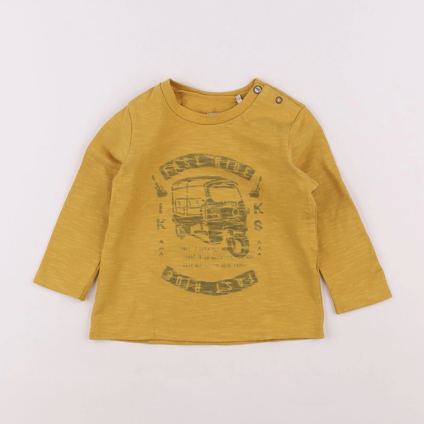 IKKS - tee-shirt jaune - 12 mois