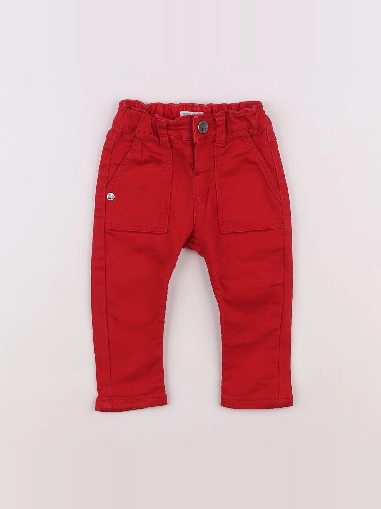 IKKS - pantalon rouge - 12 mois