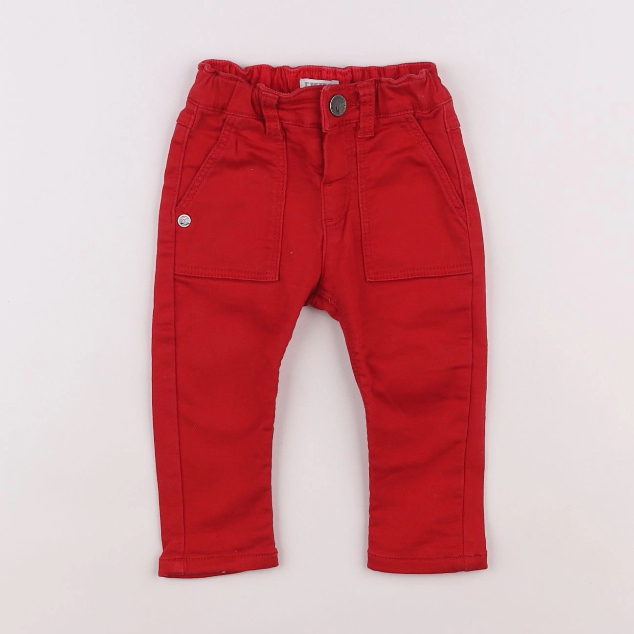 IKKS - pantalon rouge - 12 mois