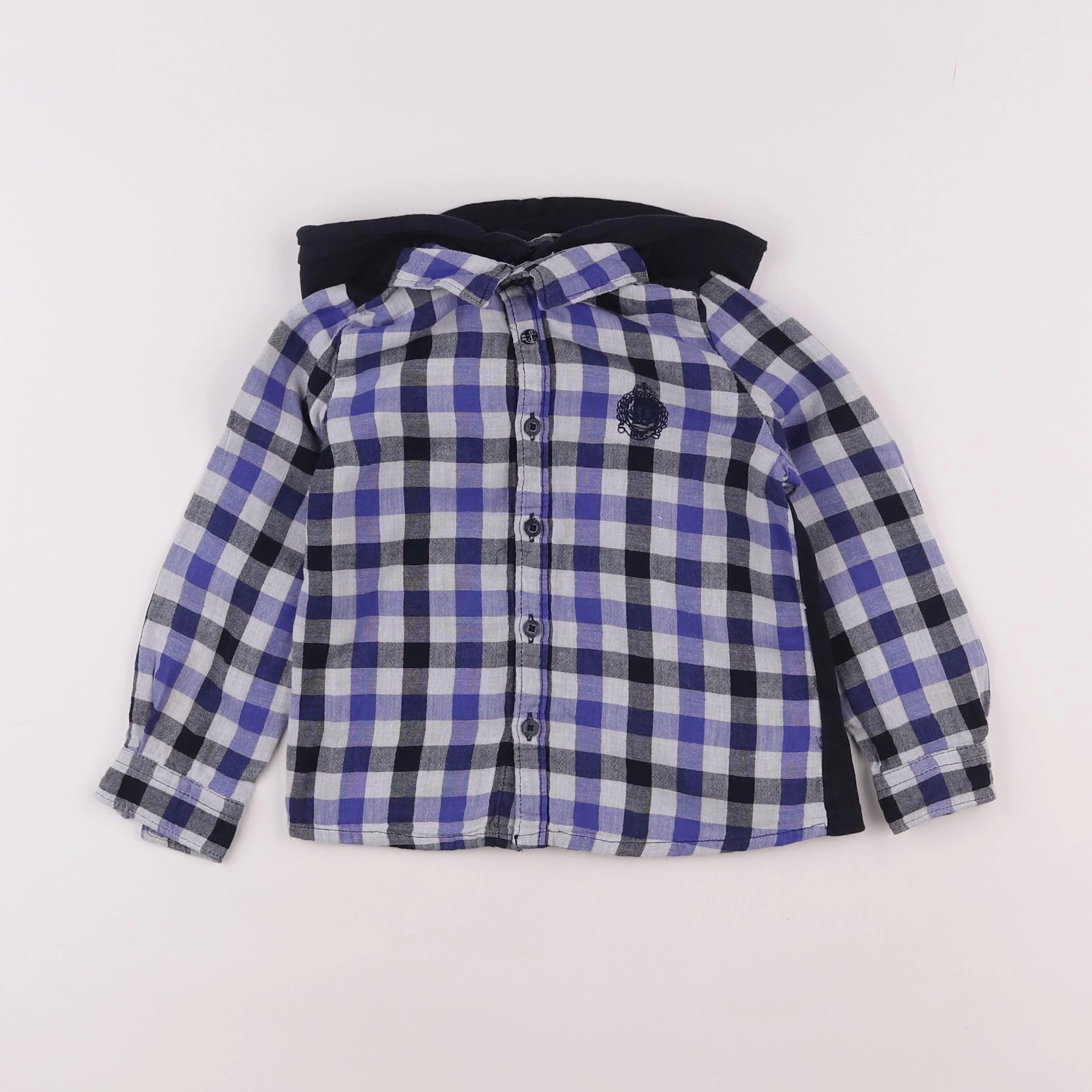 IKKS - chemise imprimé au dos bleu - 3 ans