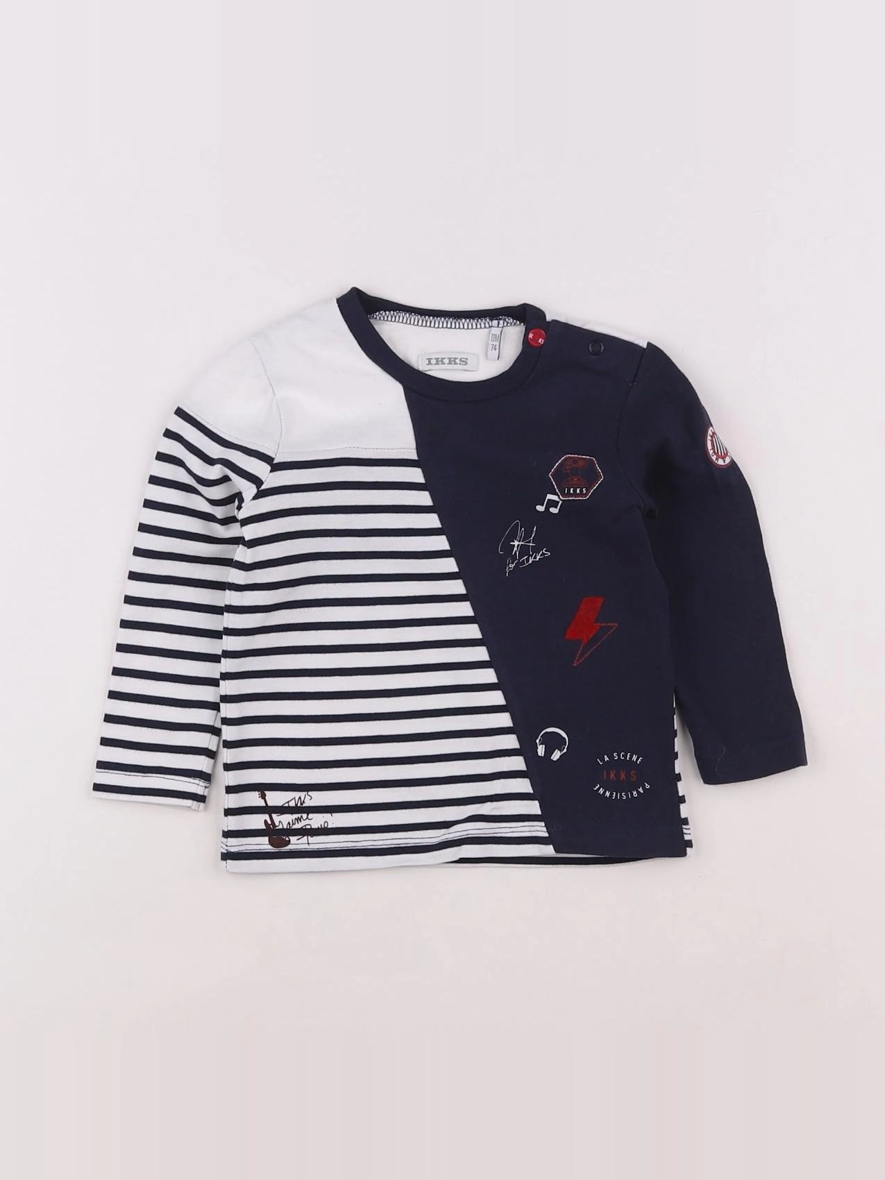 IKKS - tee-shirt blanc - 12 mois
