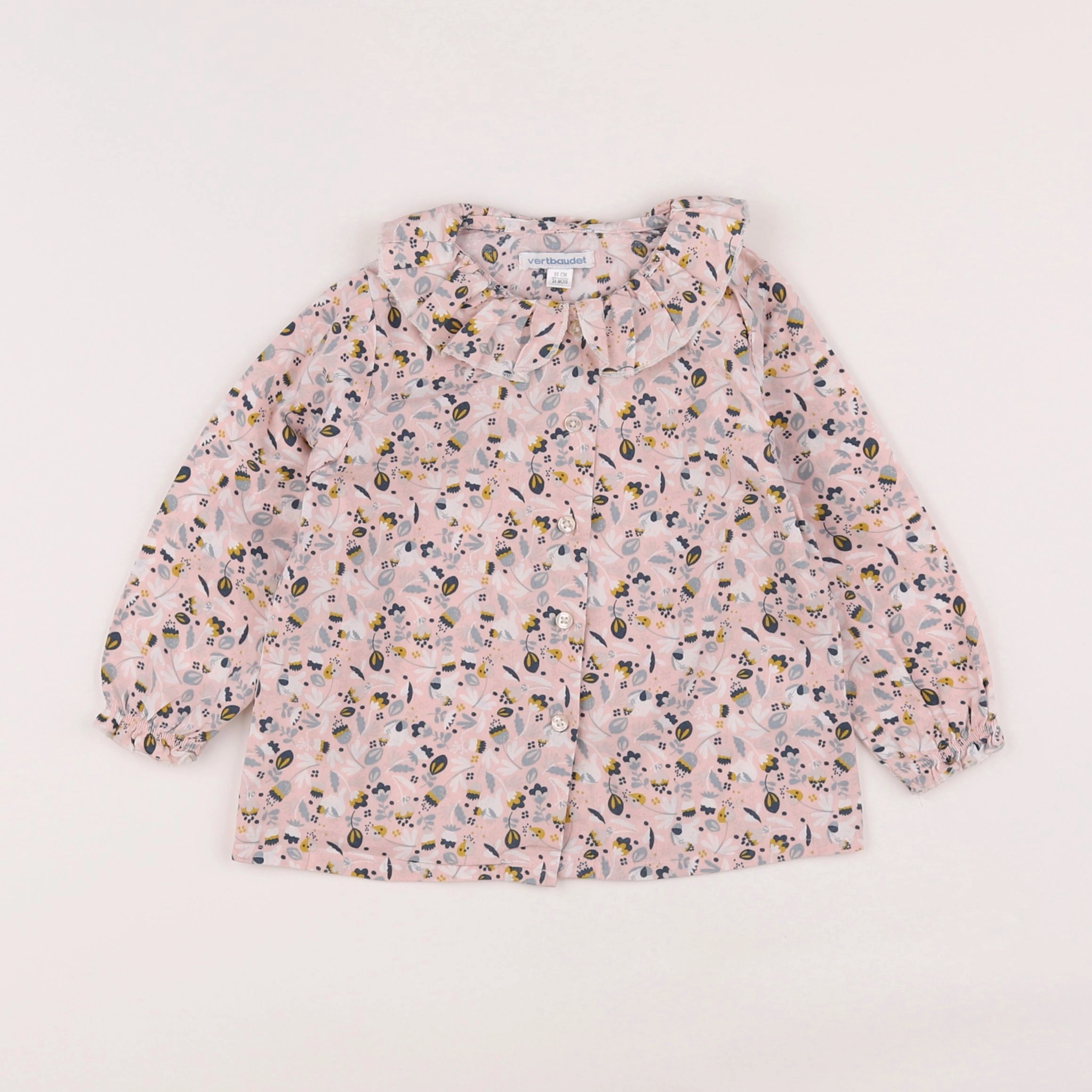 Vertbaudet - blouse rose - 2 ans