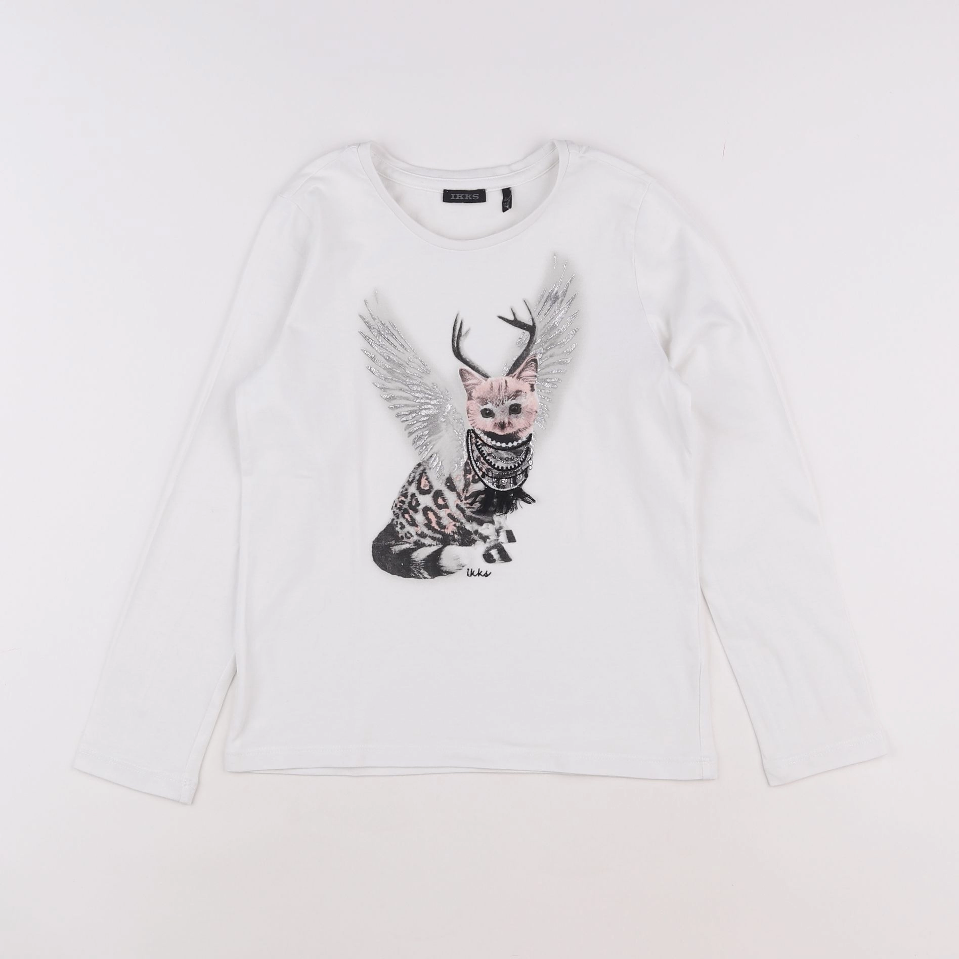 IKKS - tee-shirt blanc - 8 ans