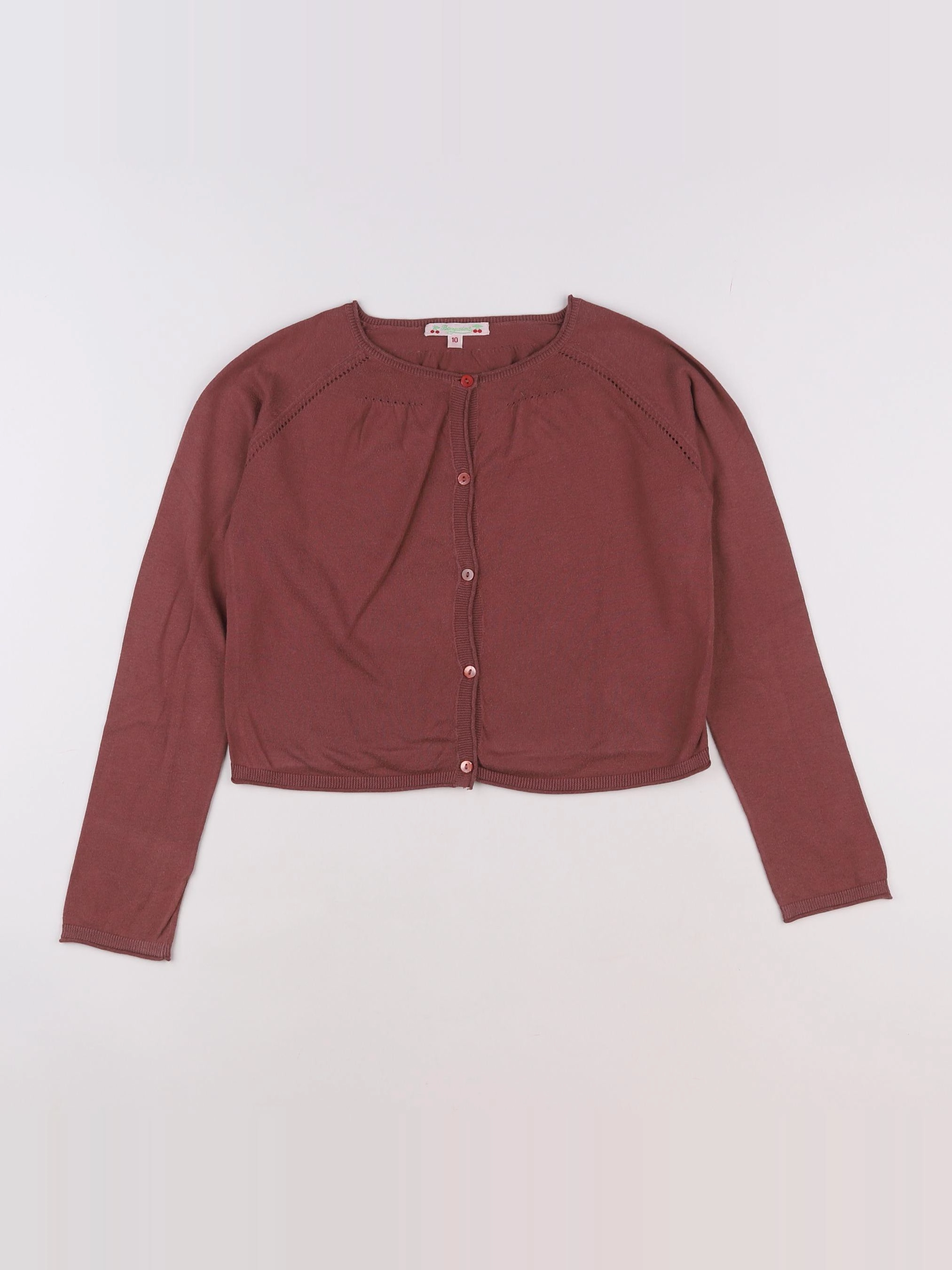 Bonpoint - gilet rose - 10 ans