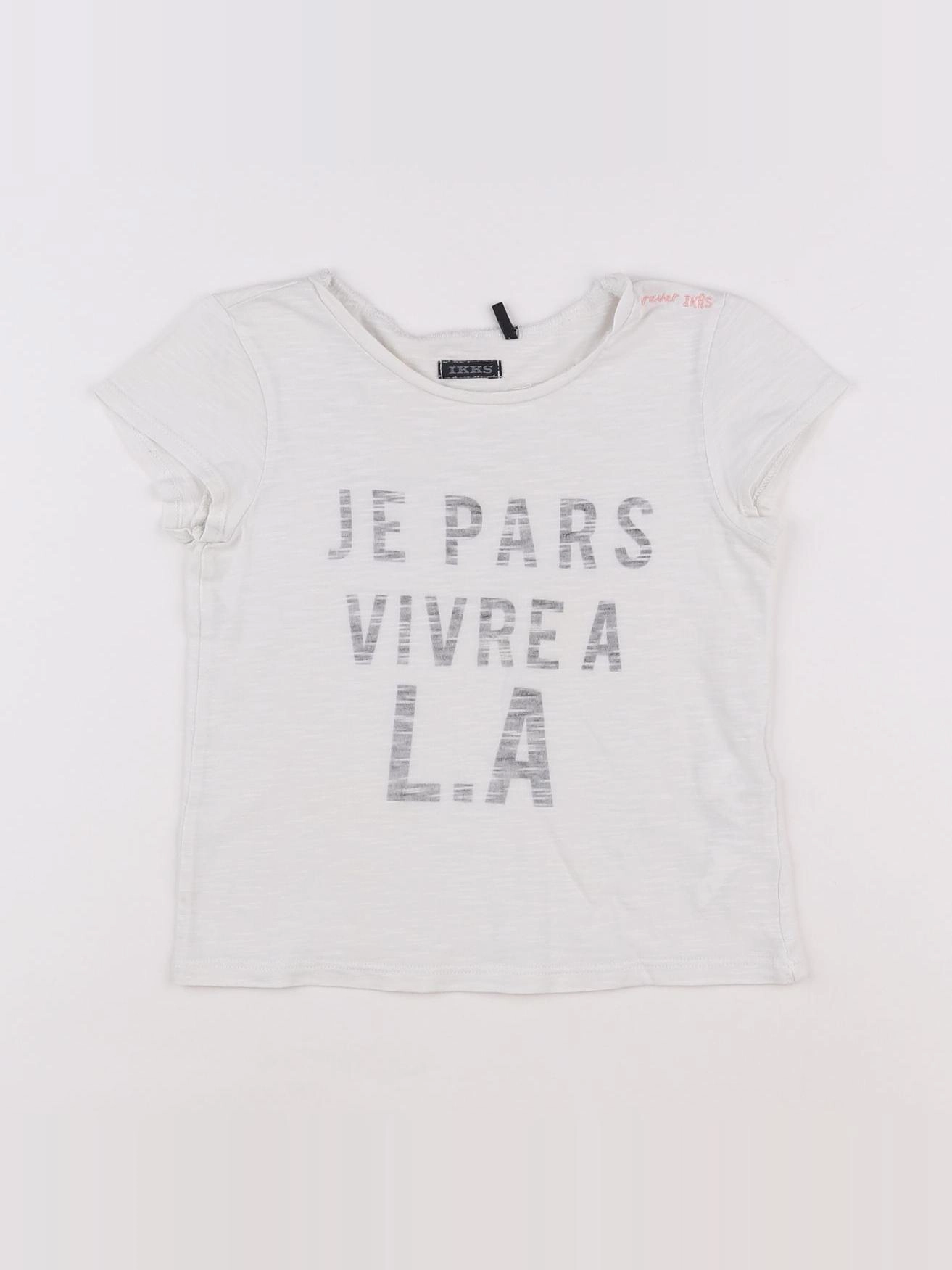 IKKS - tee-shirt blanc - 4 ans