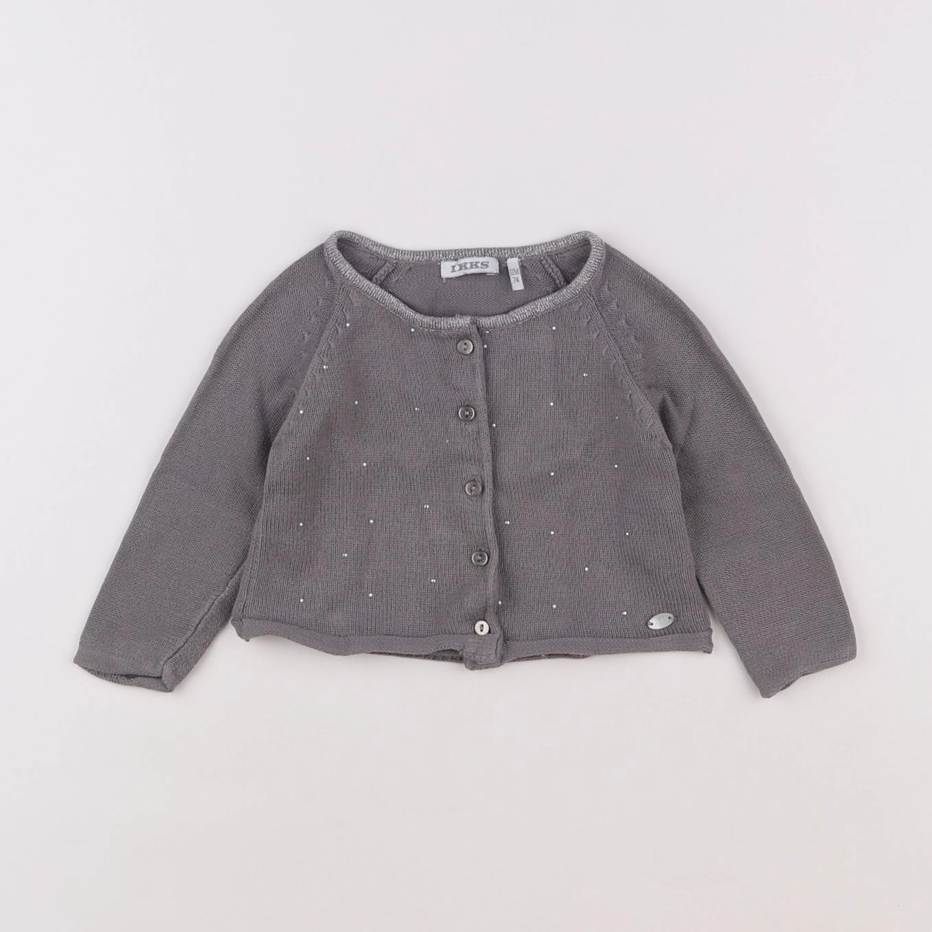 IKKS - gilet gris - 12 mois