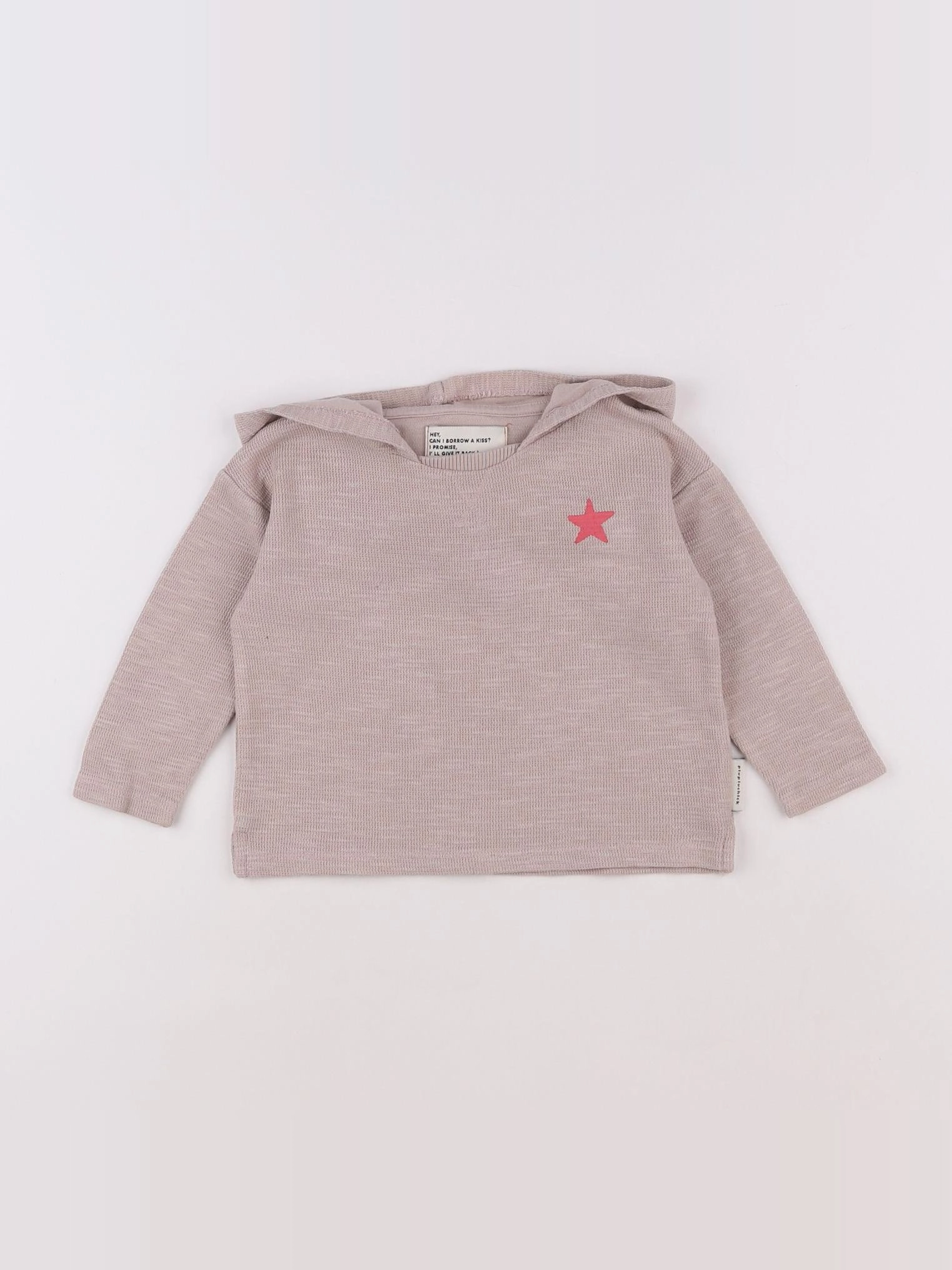 Piupiuchick - sweat rose - 12 mois