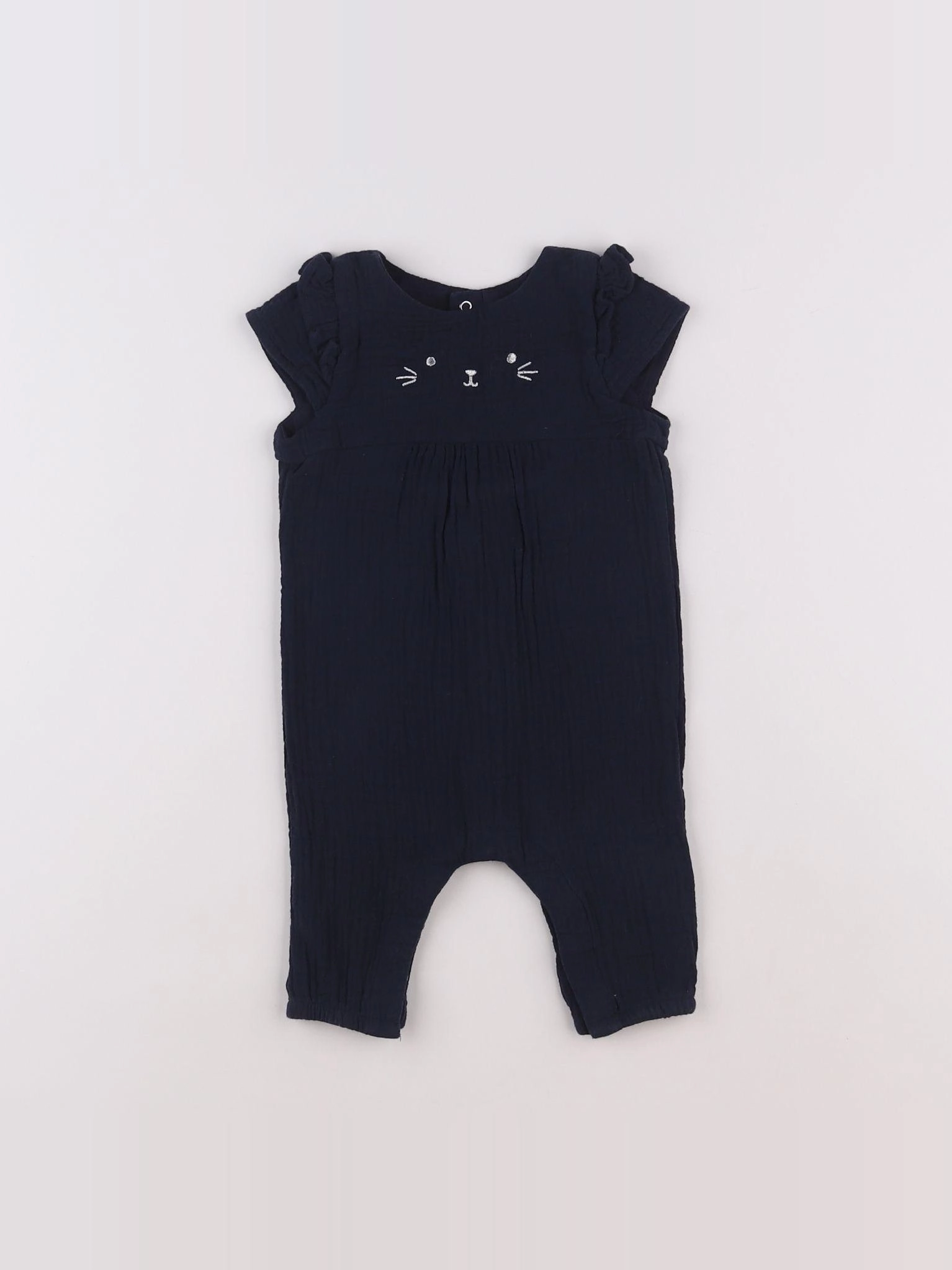 Vertbaudet - combinaison bleu - 3 mois