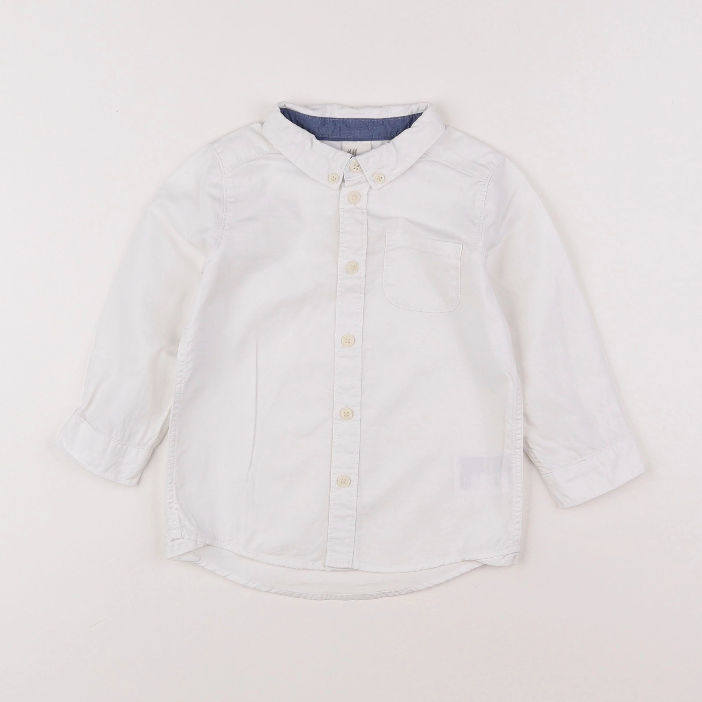 H&M - chemise blanc - 12/18 mois