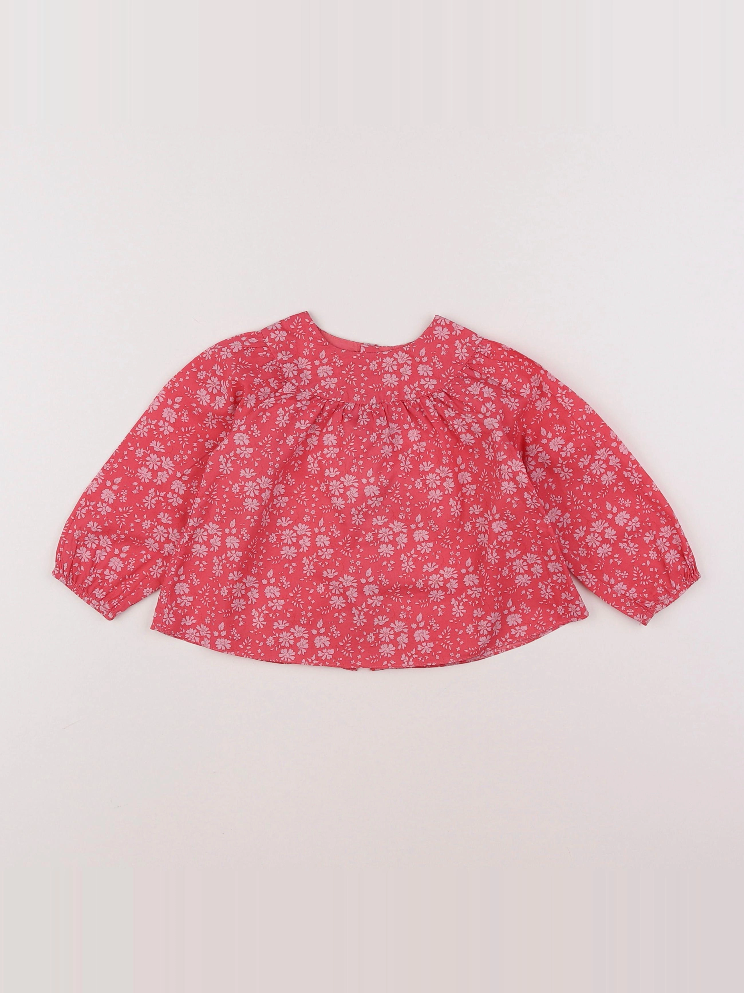 Jacadi - blouse liberty rose - 12 mois