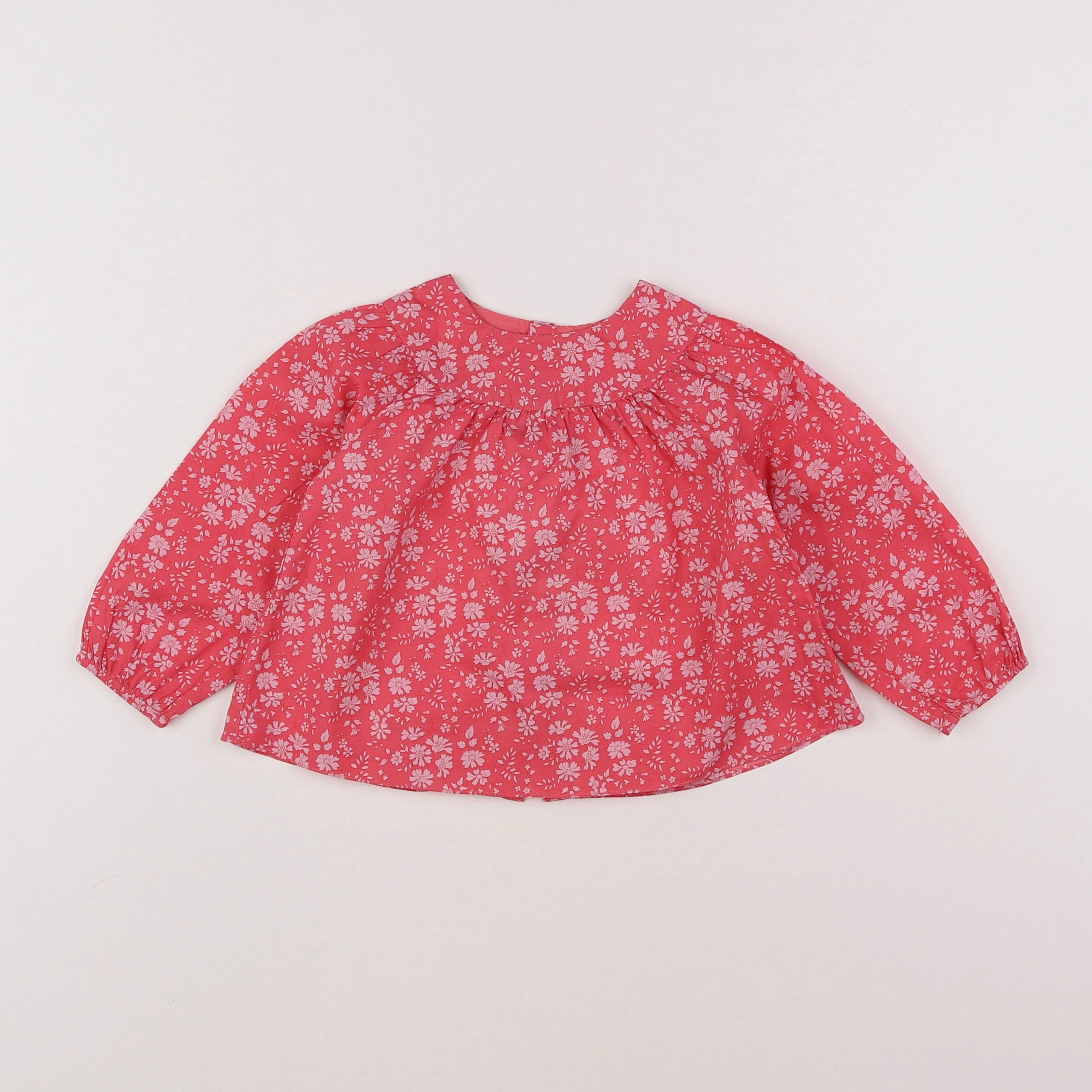 Jacadi - blouse liberty rose - 12 mois