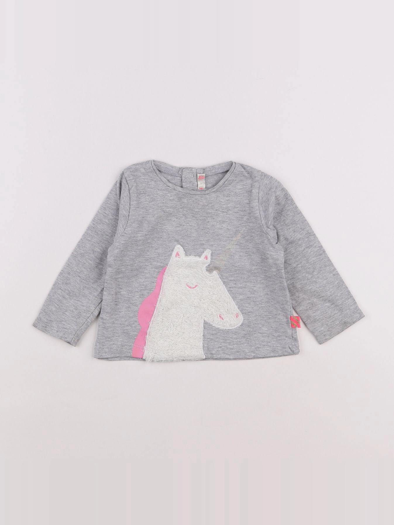 Billie Blush - tee-shirt gris - 6 mois