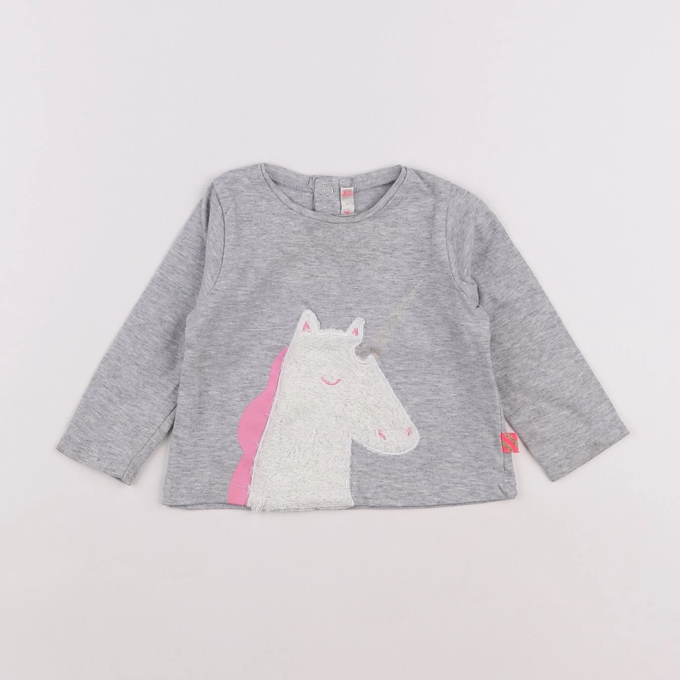 Billie Blush - tee-shirt gris - 6 mois