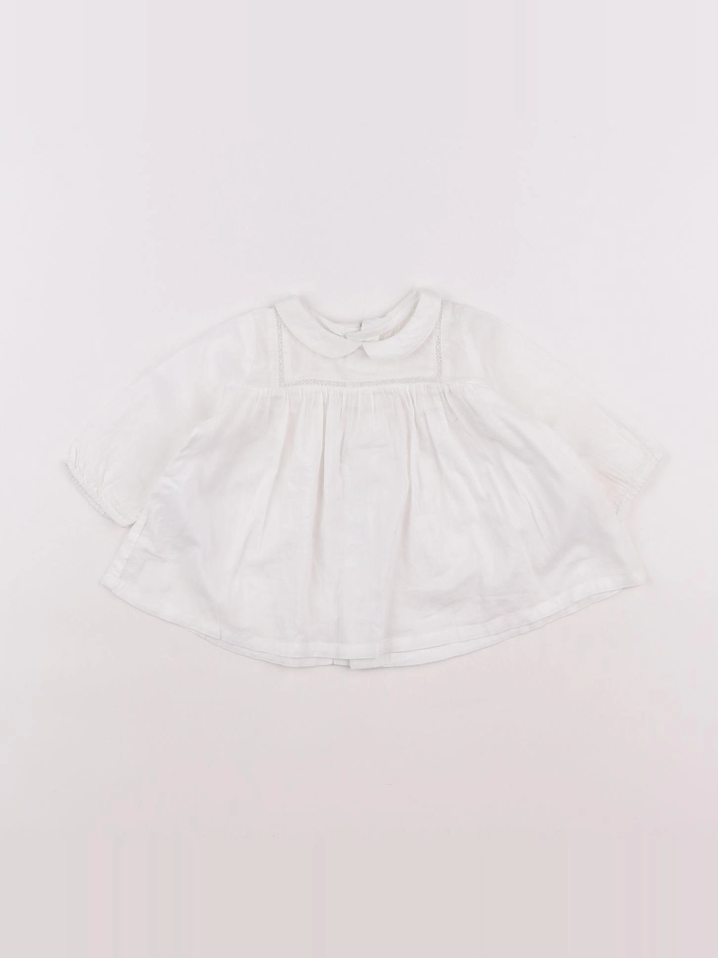 Boutchou - blouse blanc - 3 mois