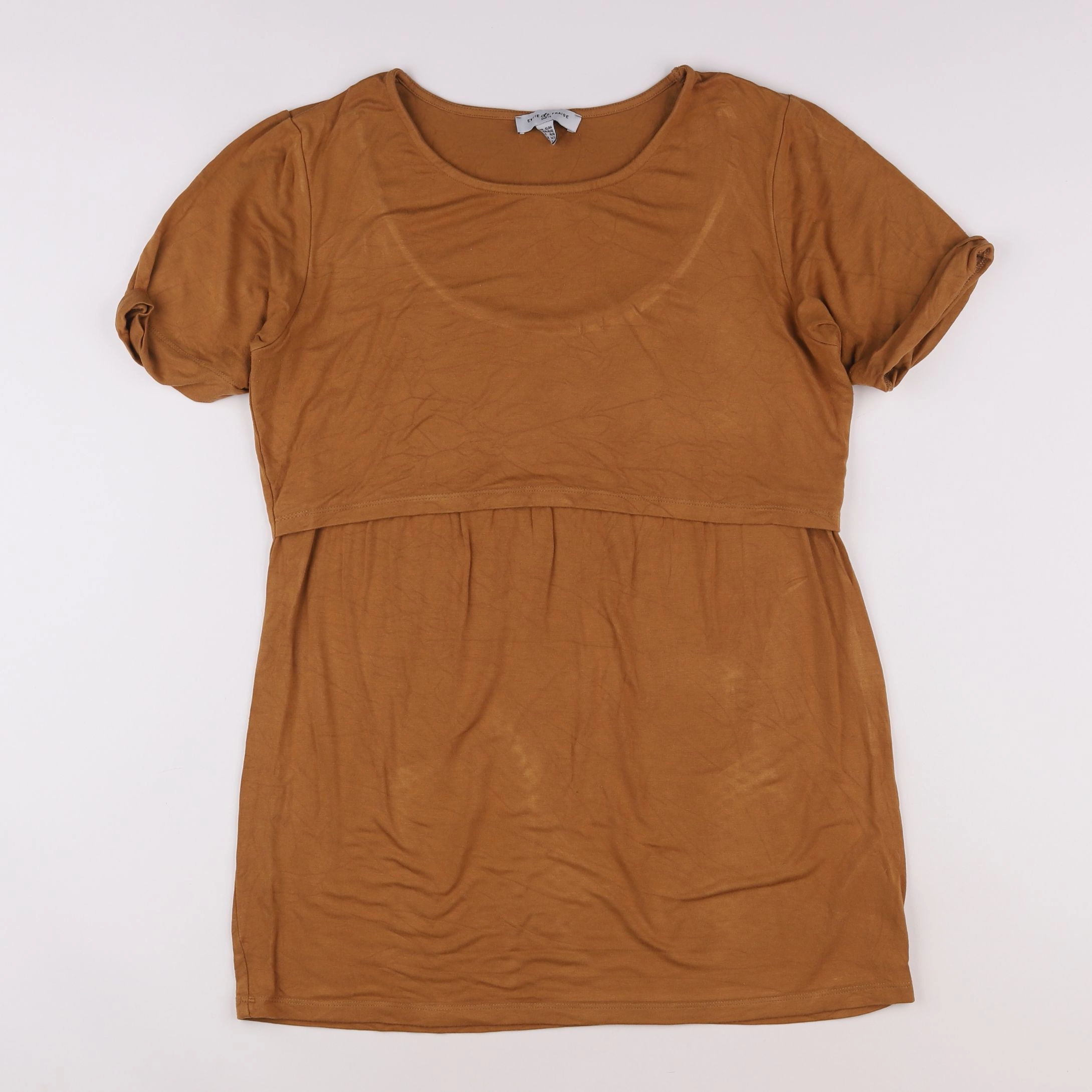 Envie de fraise - tee-shirt allaitement, grossesse marron - 42 à 44