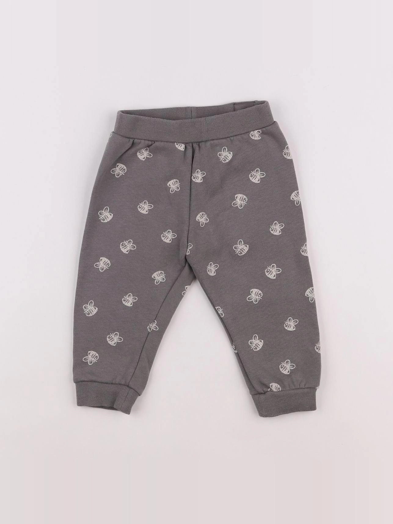 H&M - jogging gris - 6/9 mois