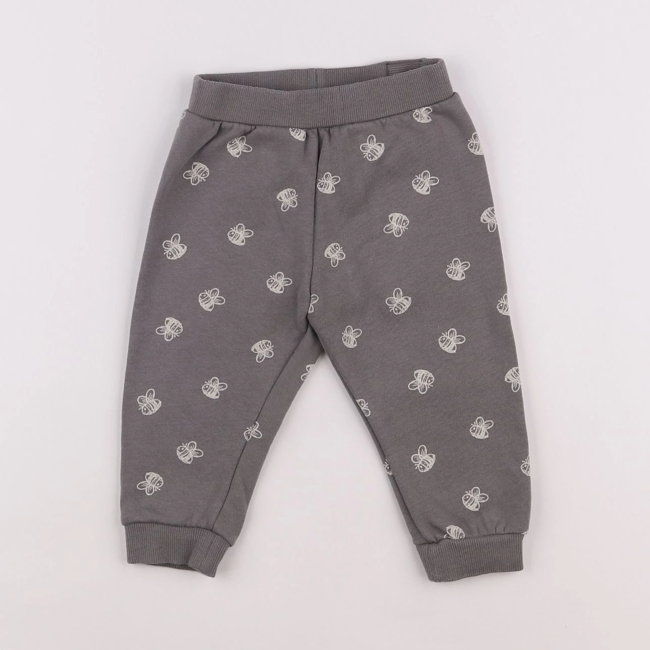 H&M - jogging gris - 6/9 mois