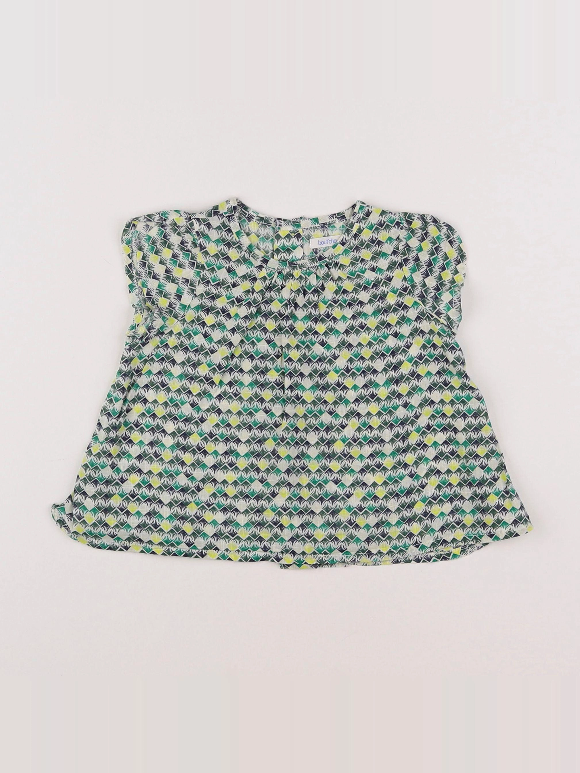 Boutchou - blouse multicolore - 9 mois