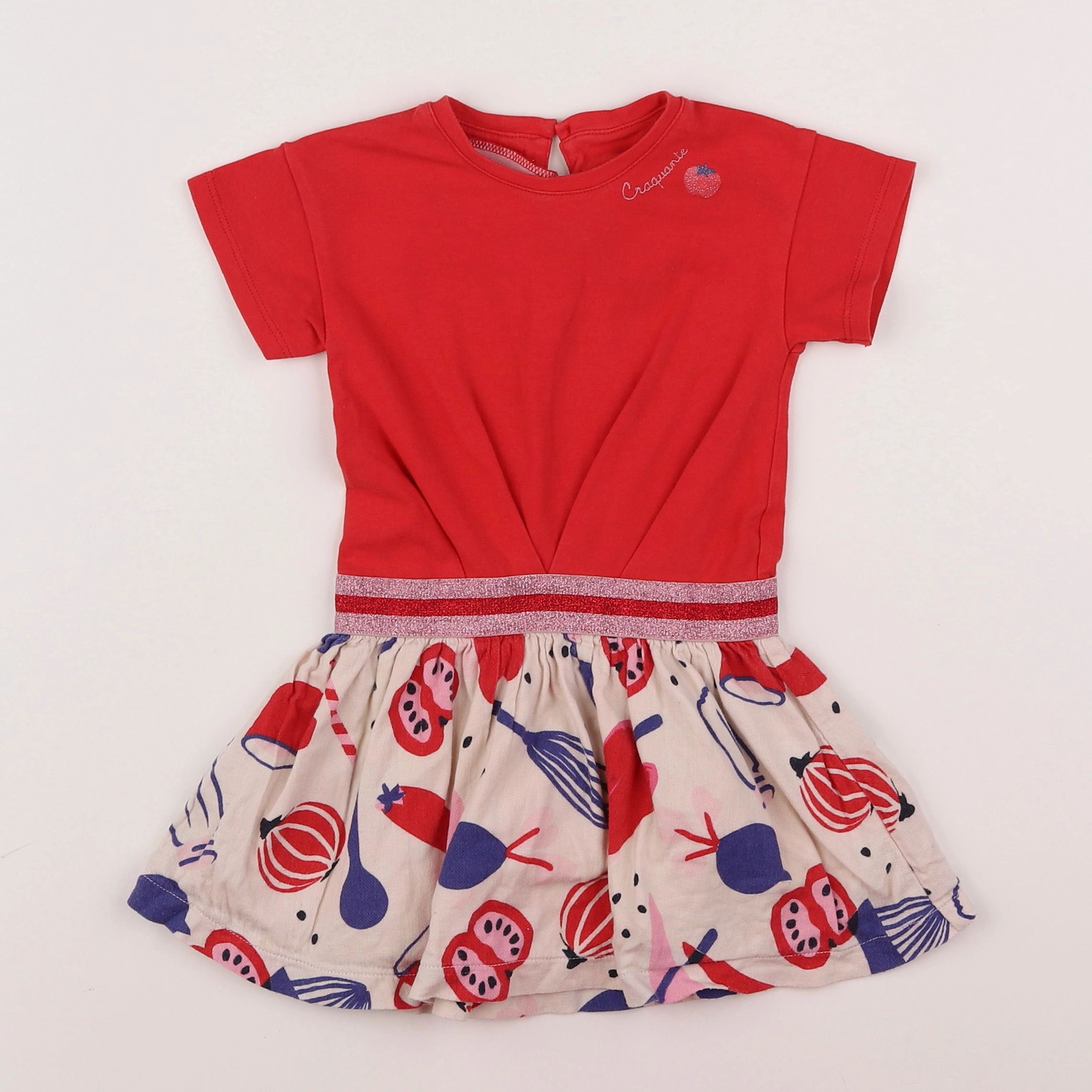 Catimini - robe rouge - 2 ans