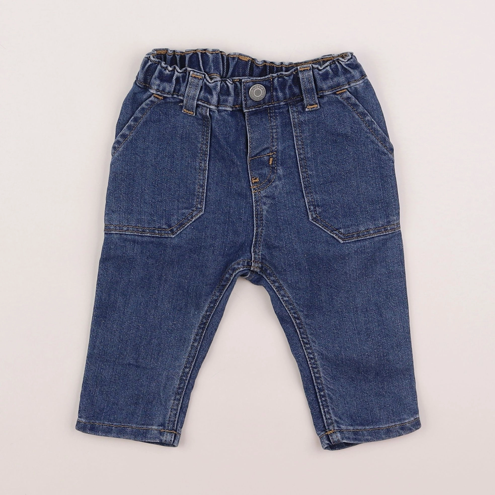 H&M - jean bleu - 6 mois