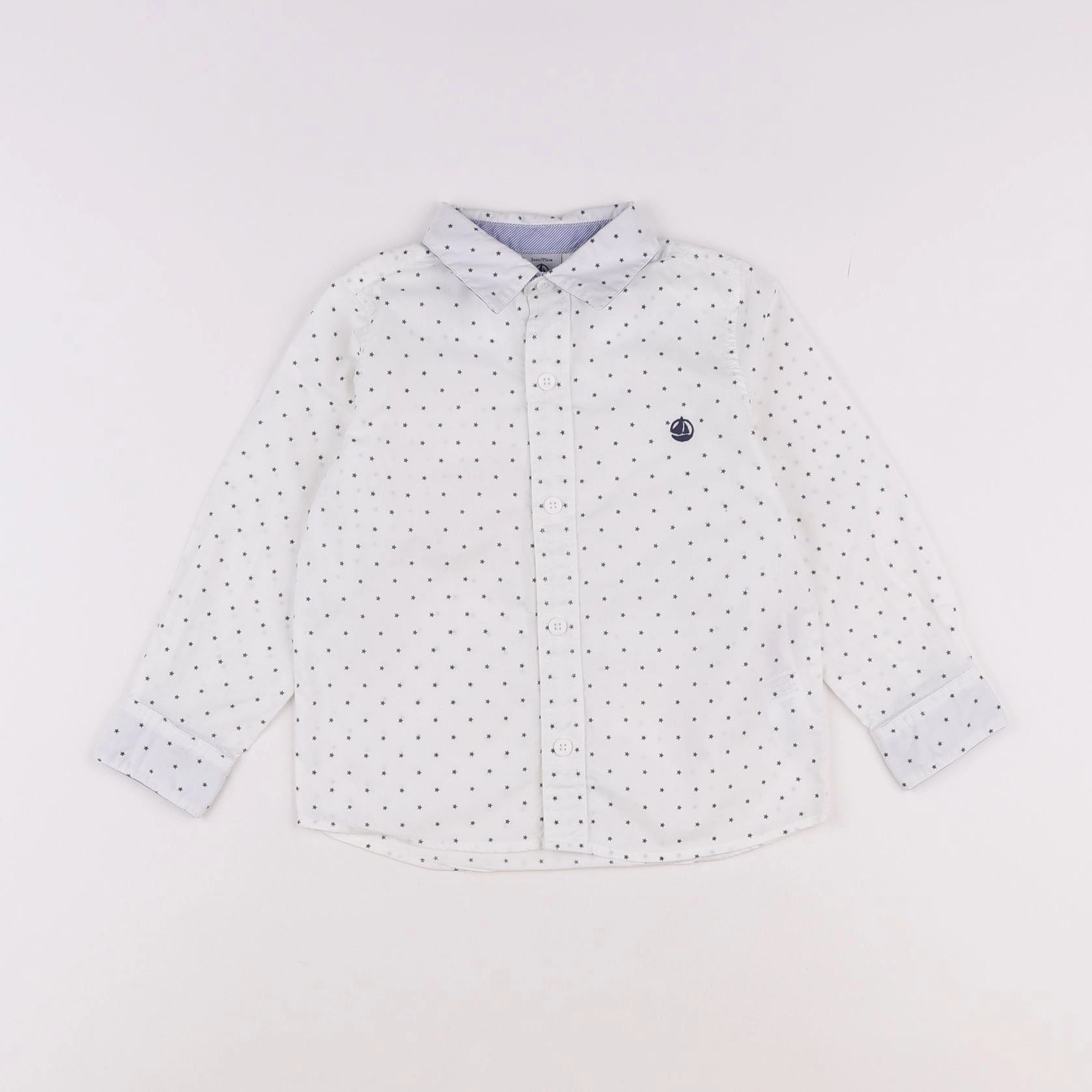 Petit Bateau - chemise blanc - 3 ans