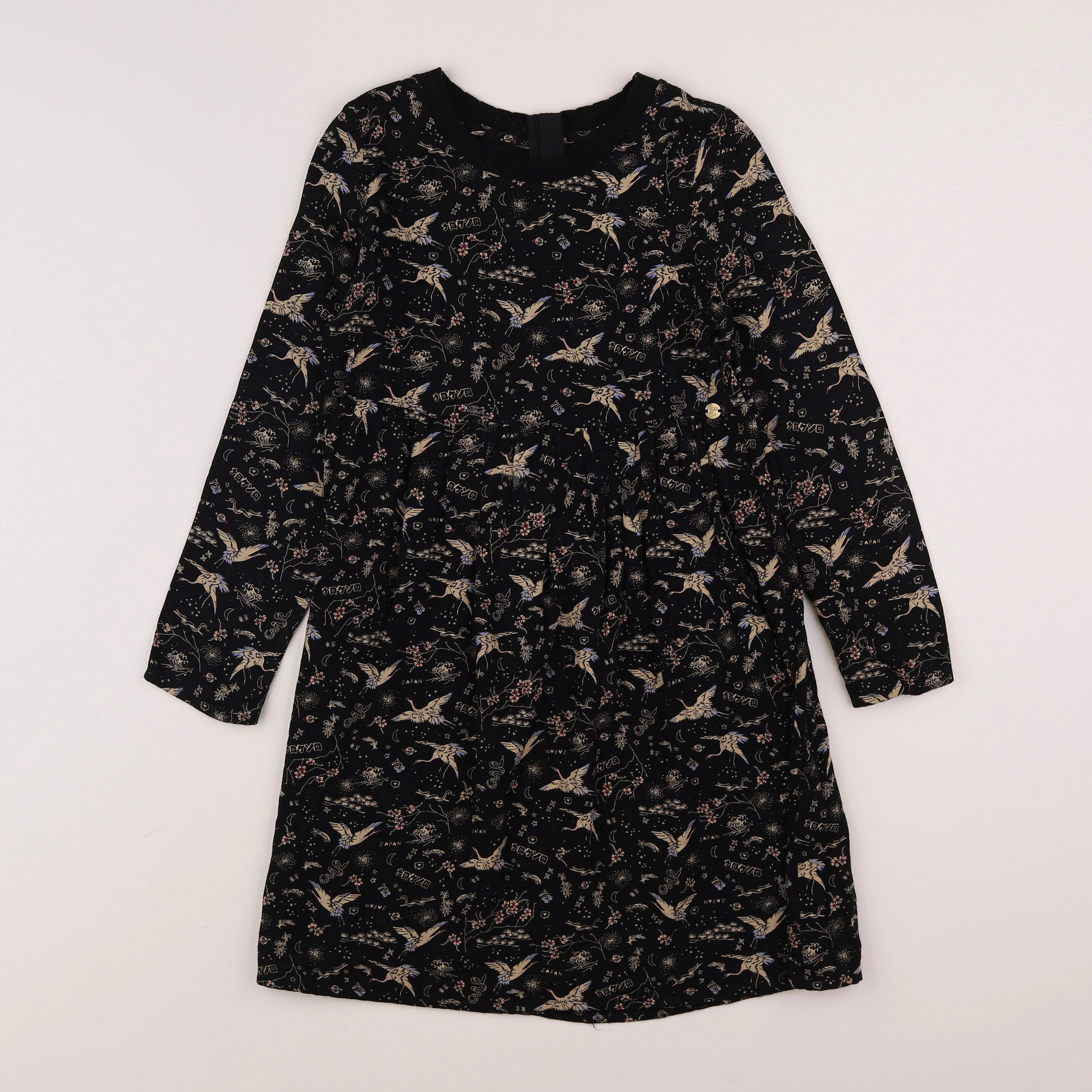 IKKS - robe noir - 8 ans