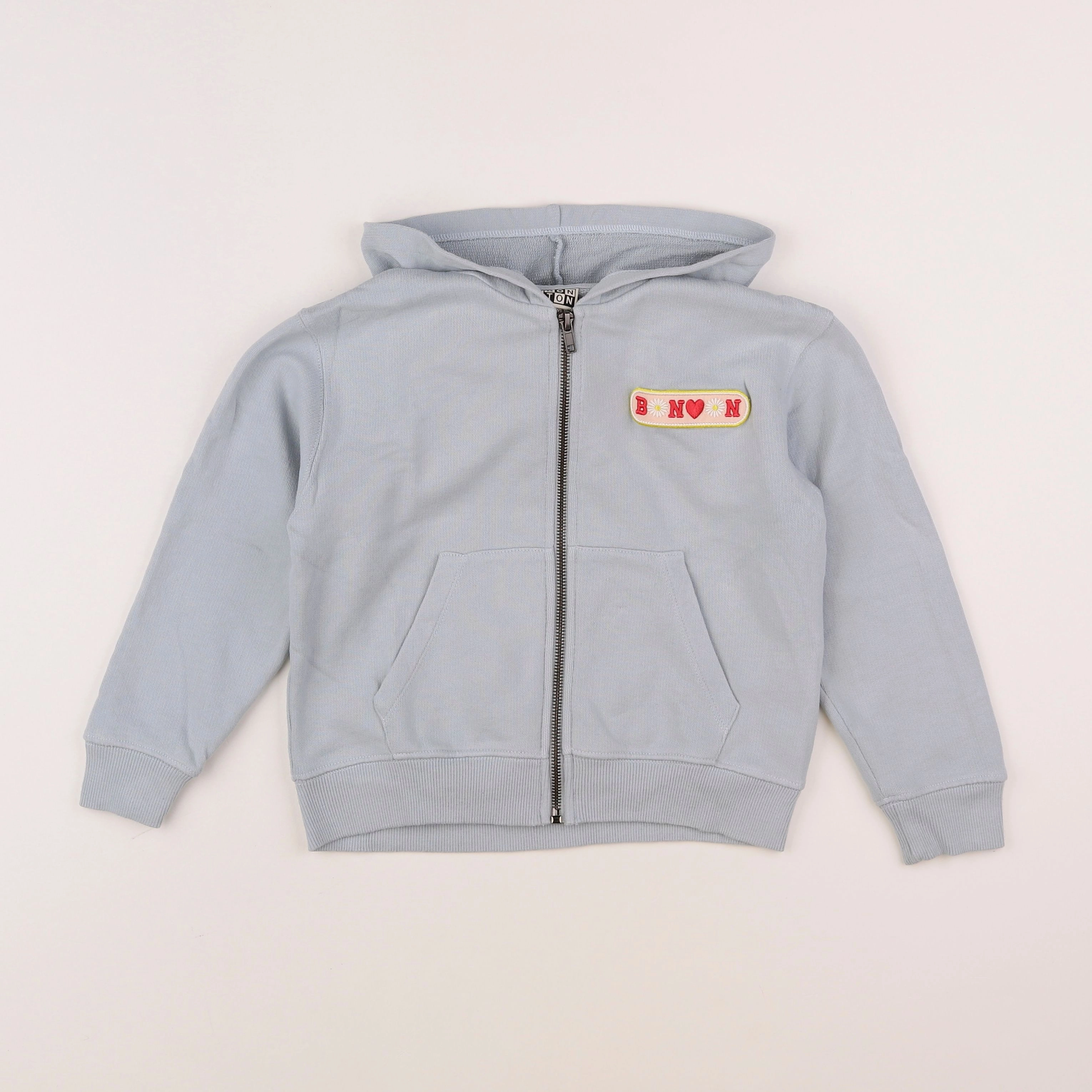 Bonton - sweat imprimé au dos bleu - 6 ans