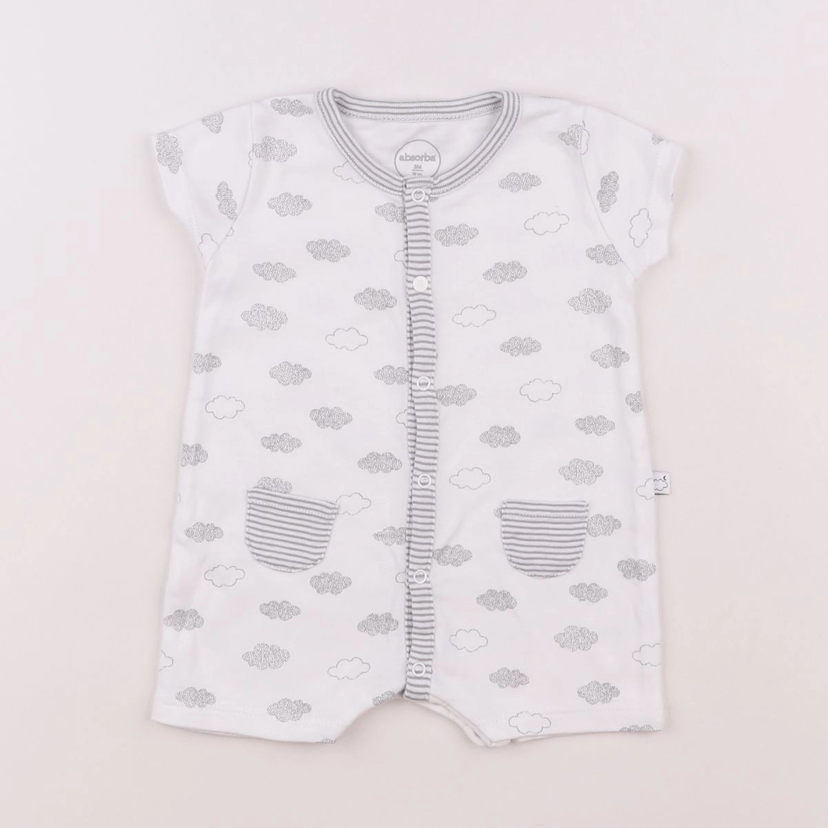 Absorba - pyjama coton gris - 3 mois