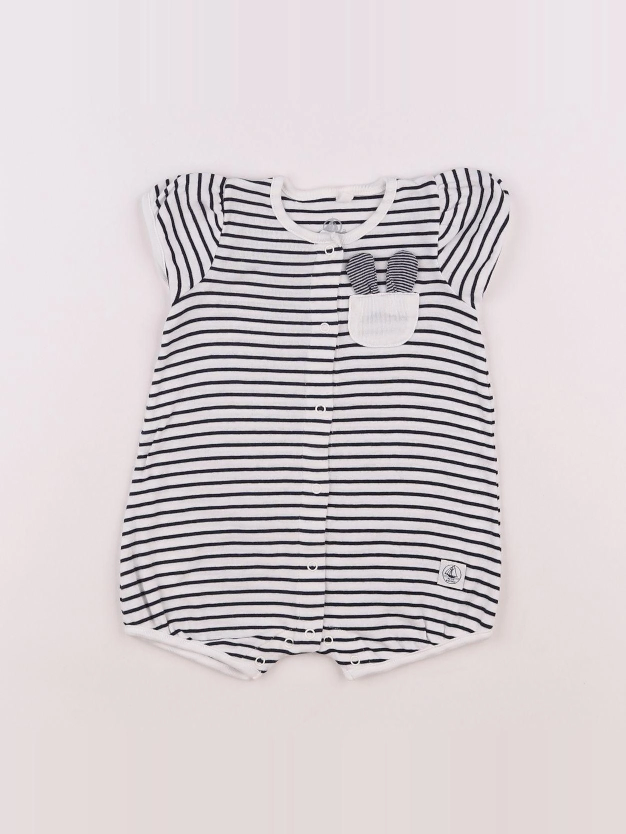 Petit Bateau - combinaison bleu - 3 mois