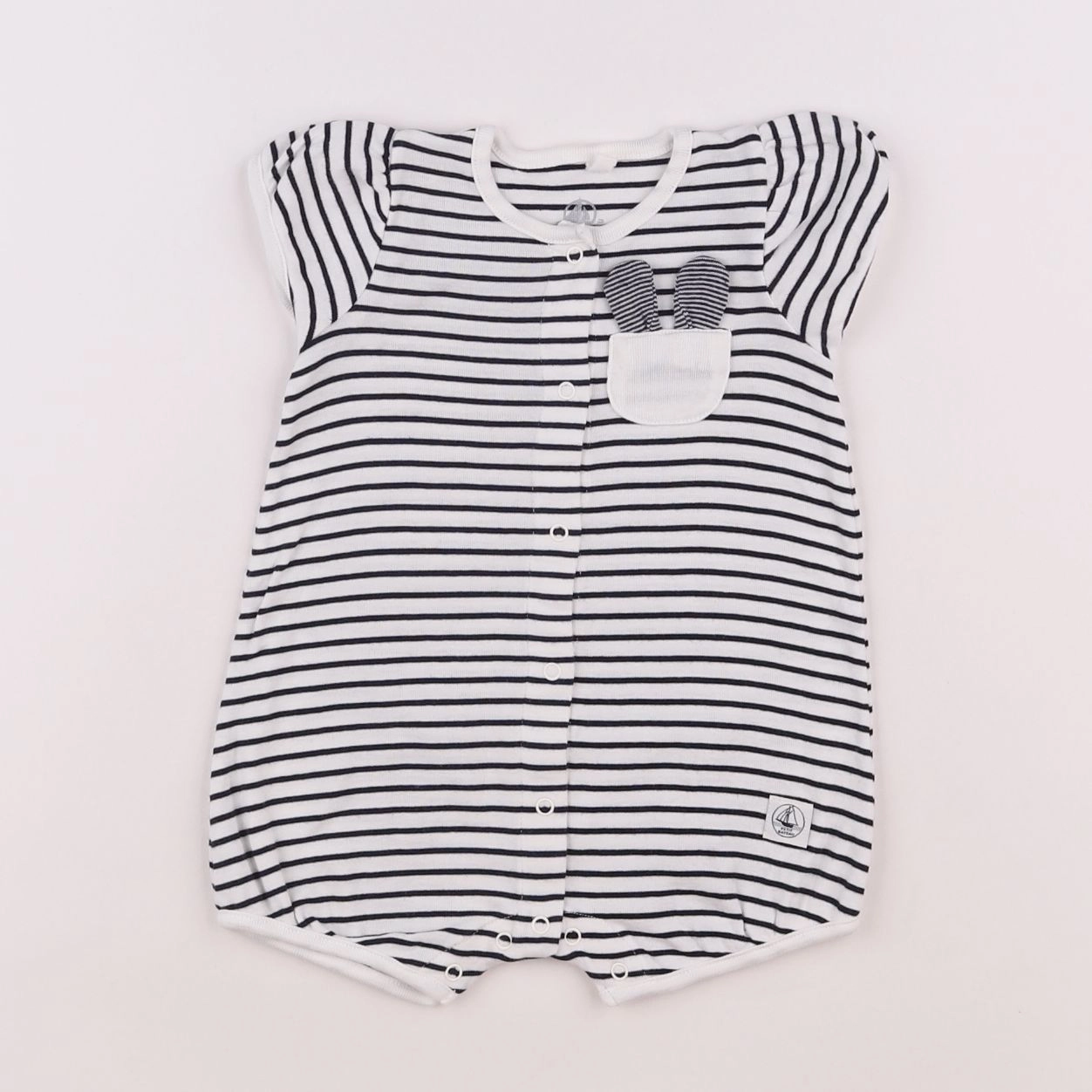 Petit Bateau - combinaison bleu - 3 mois