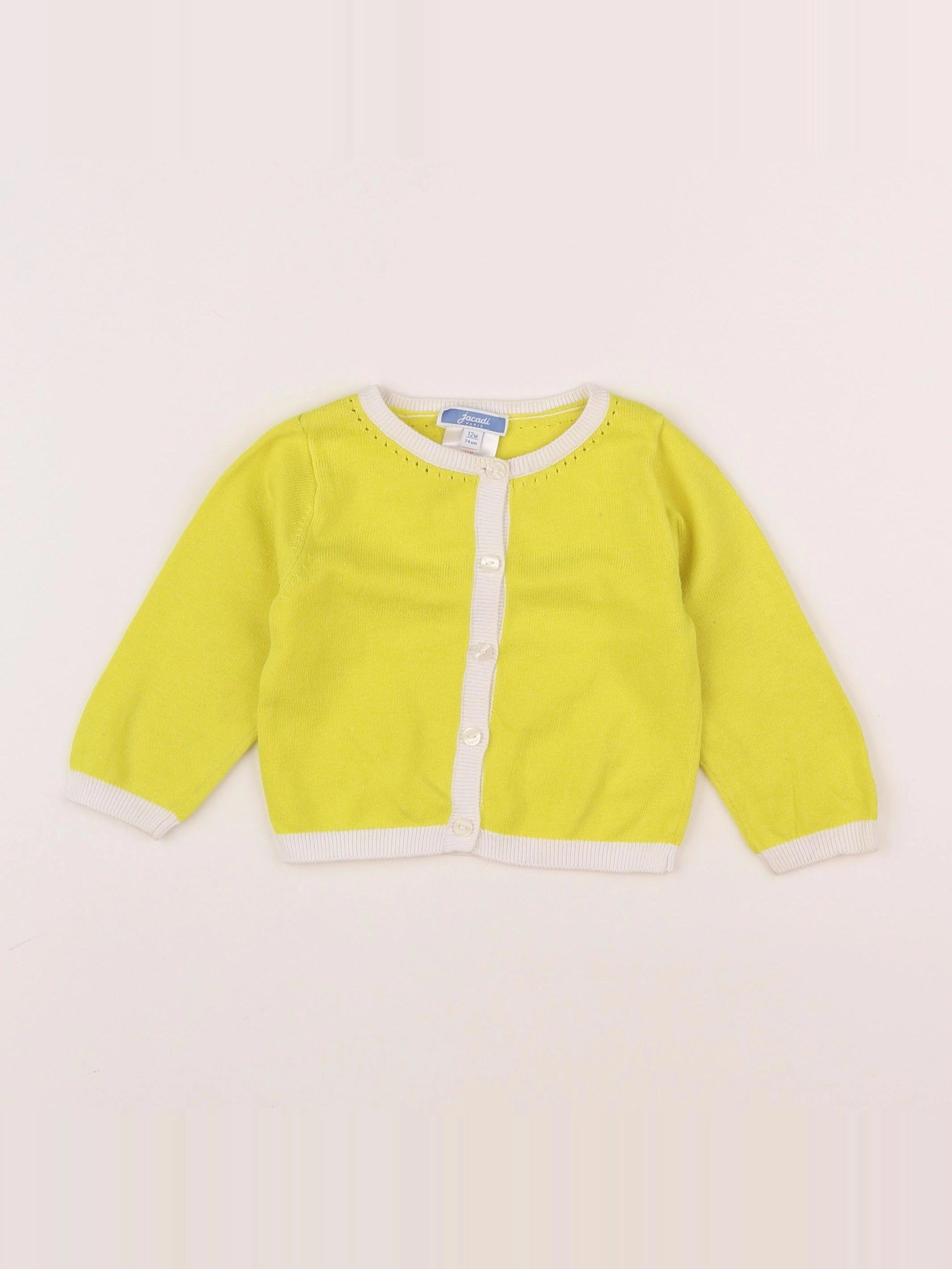 Jacadi - gilet jaune - 12 mois
