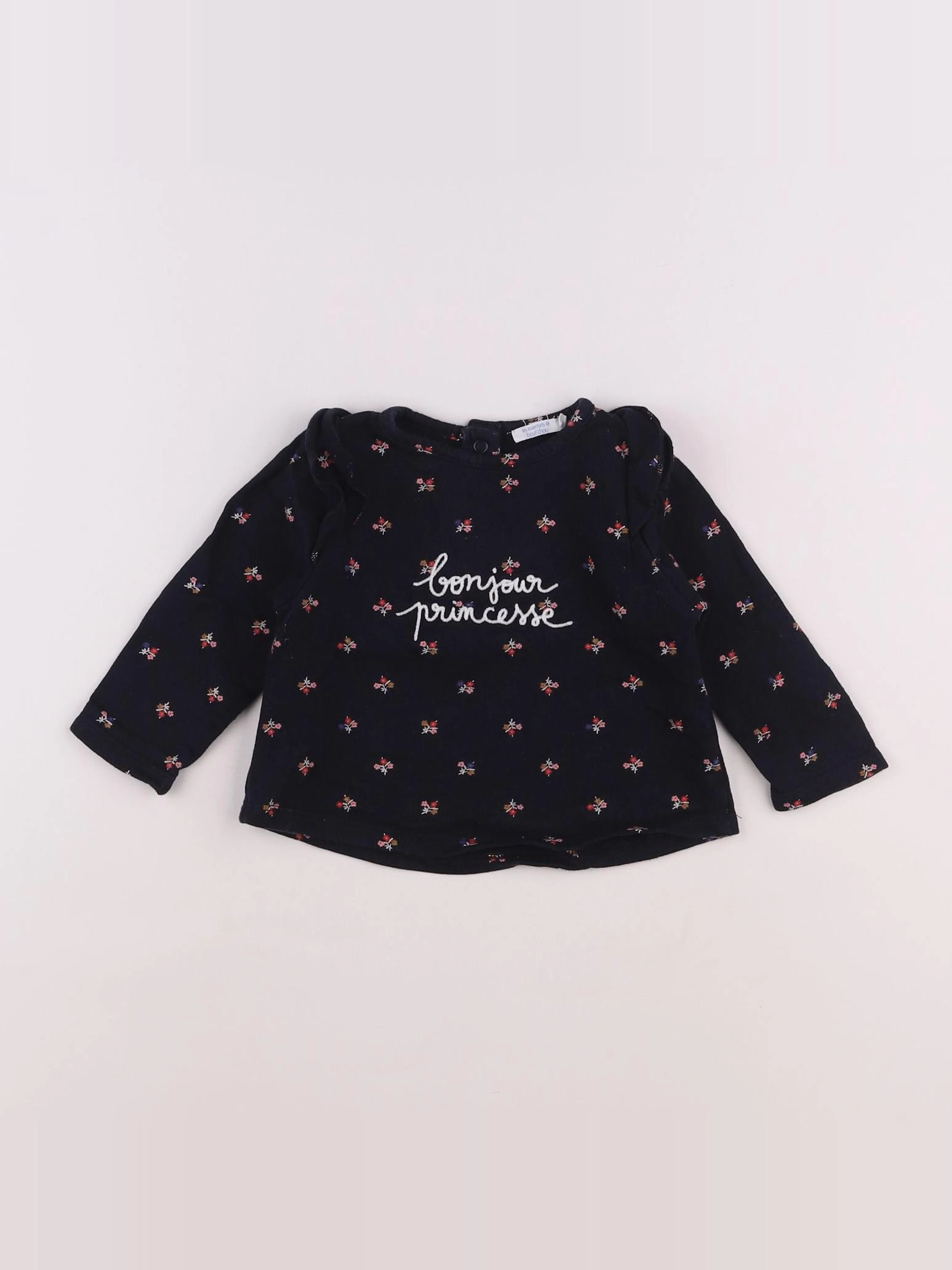 Boutchou - sweat bleu - 12 mois