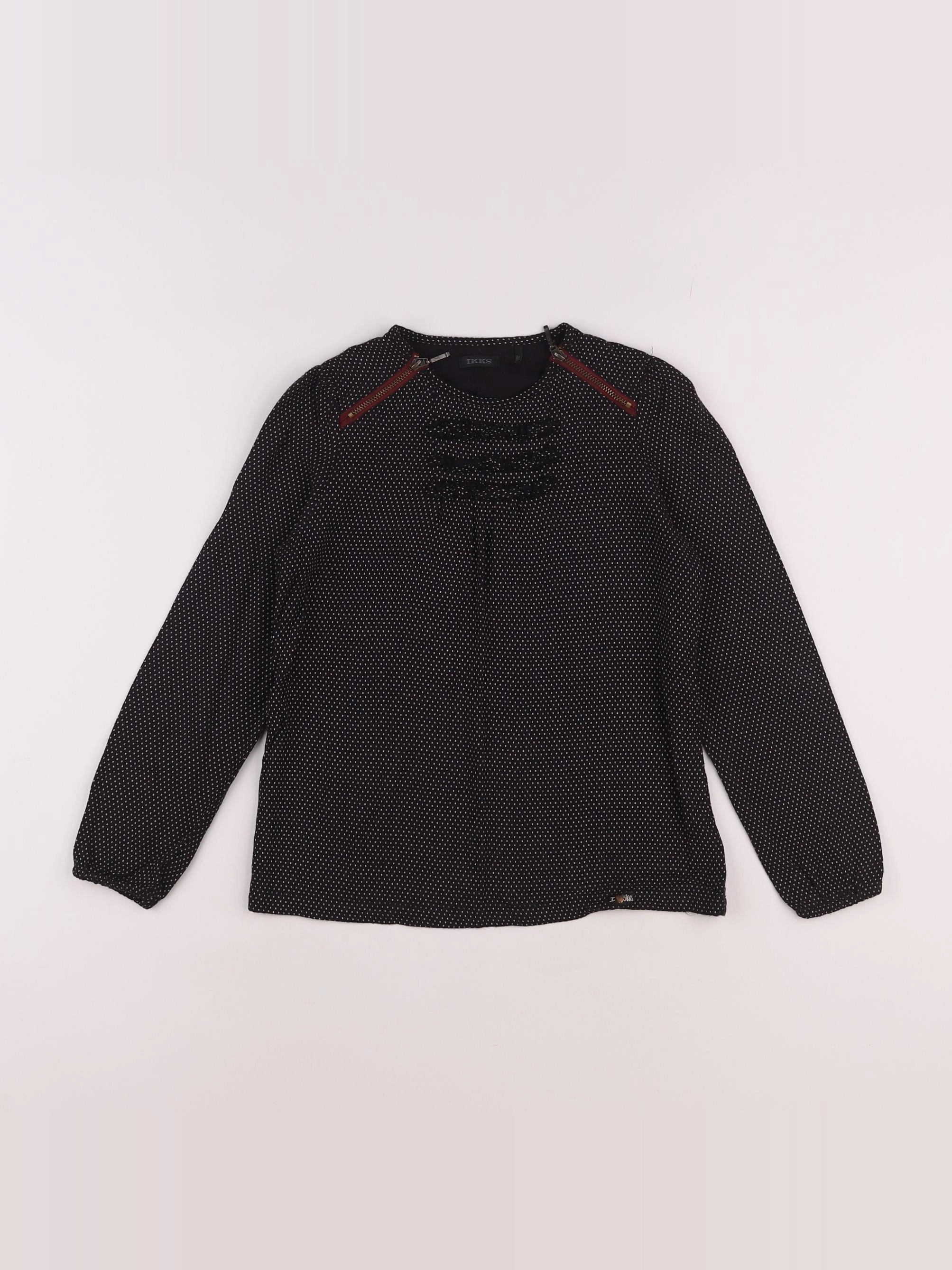 IKKS - blouse noir - 8 ans
