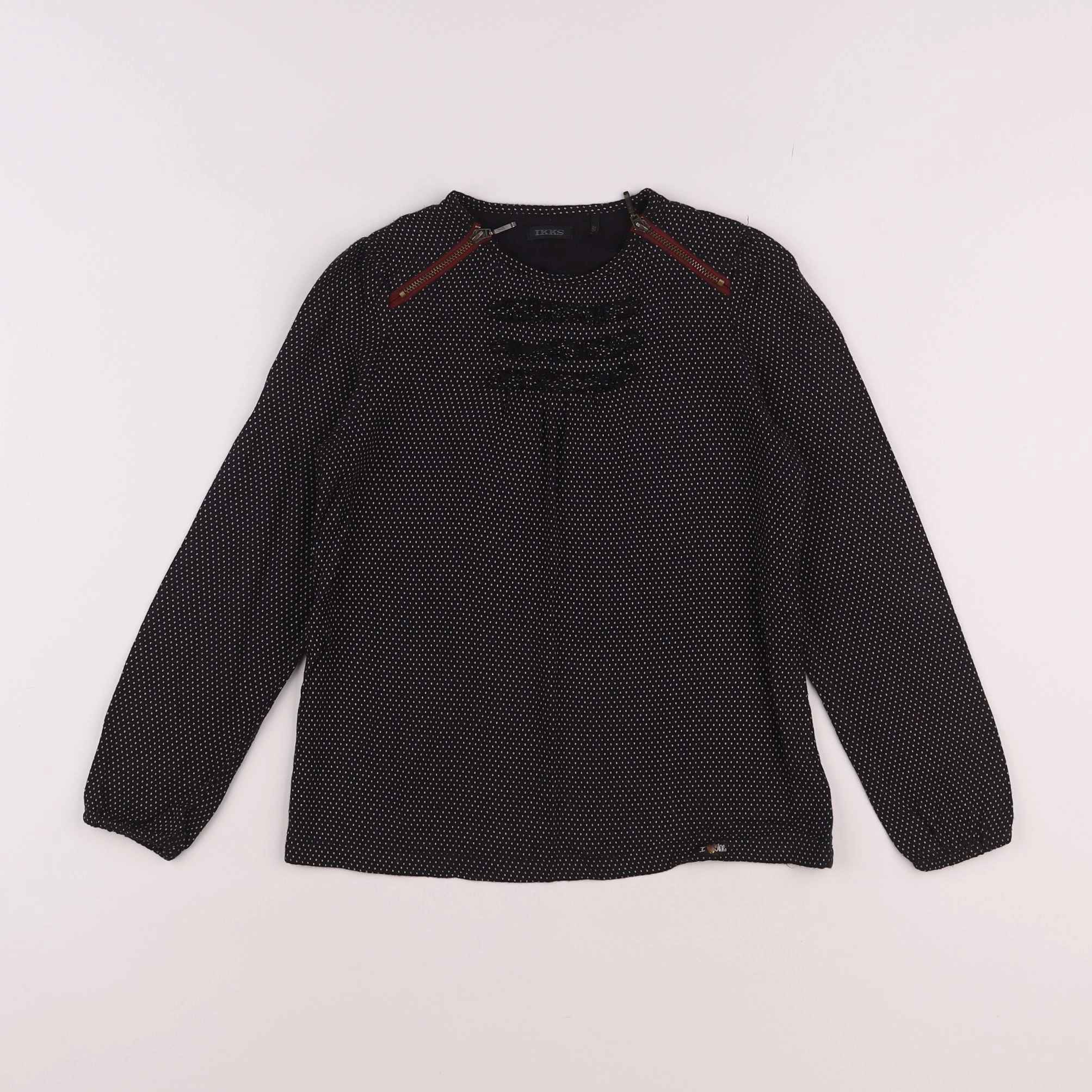 IKKS - blouse noir - 8 ans