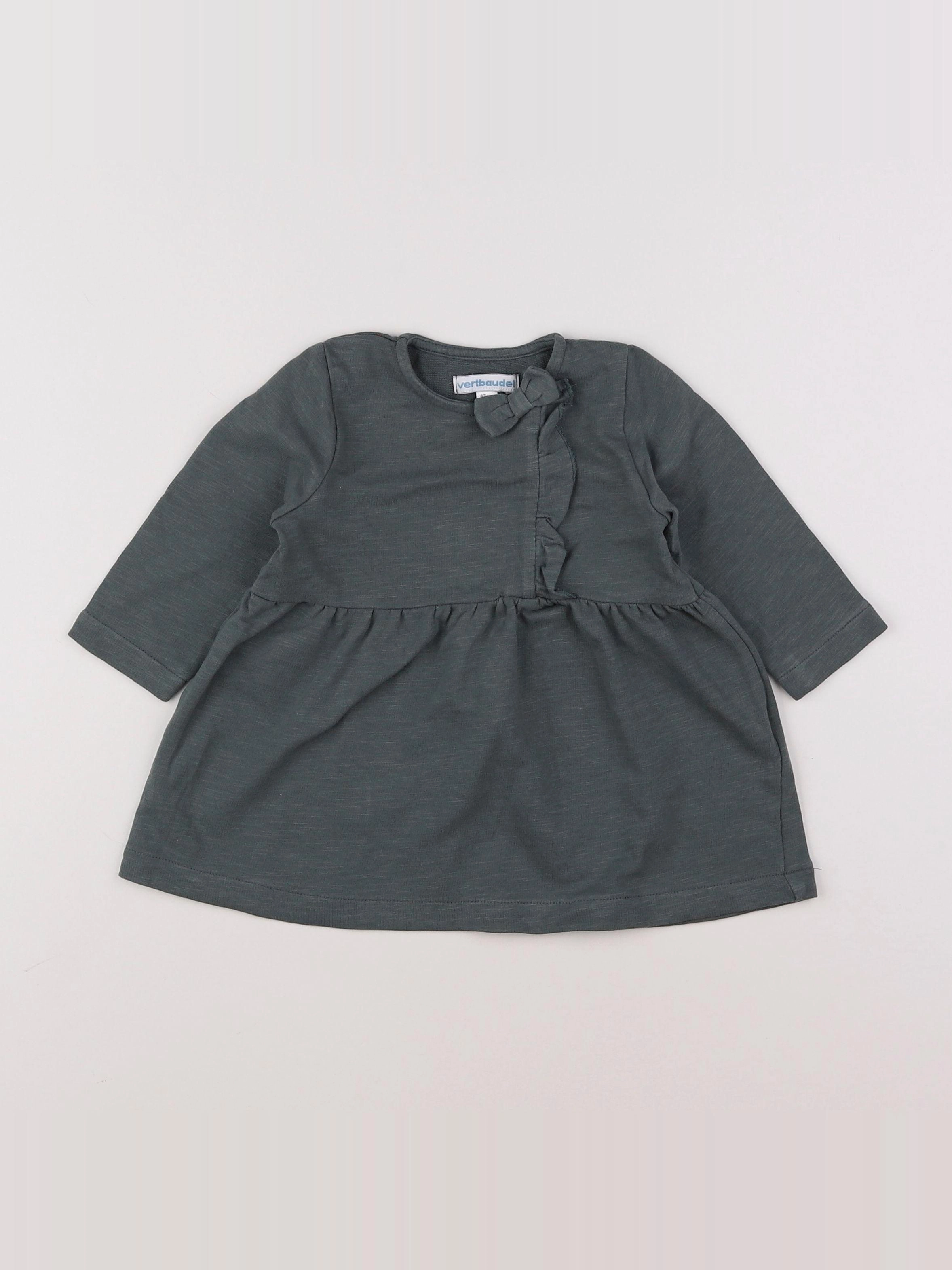 Vertbaudet - robe vert - 6 mois