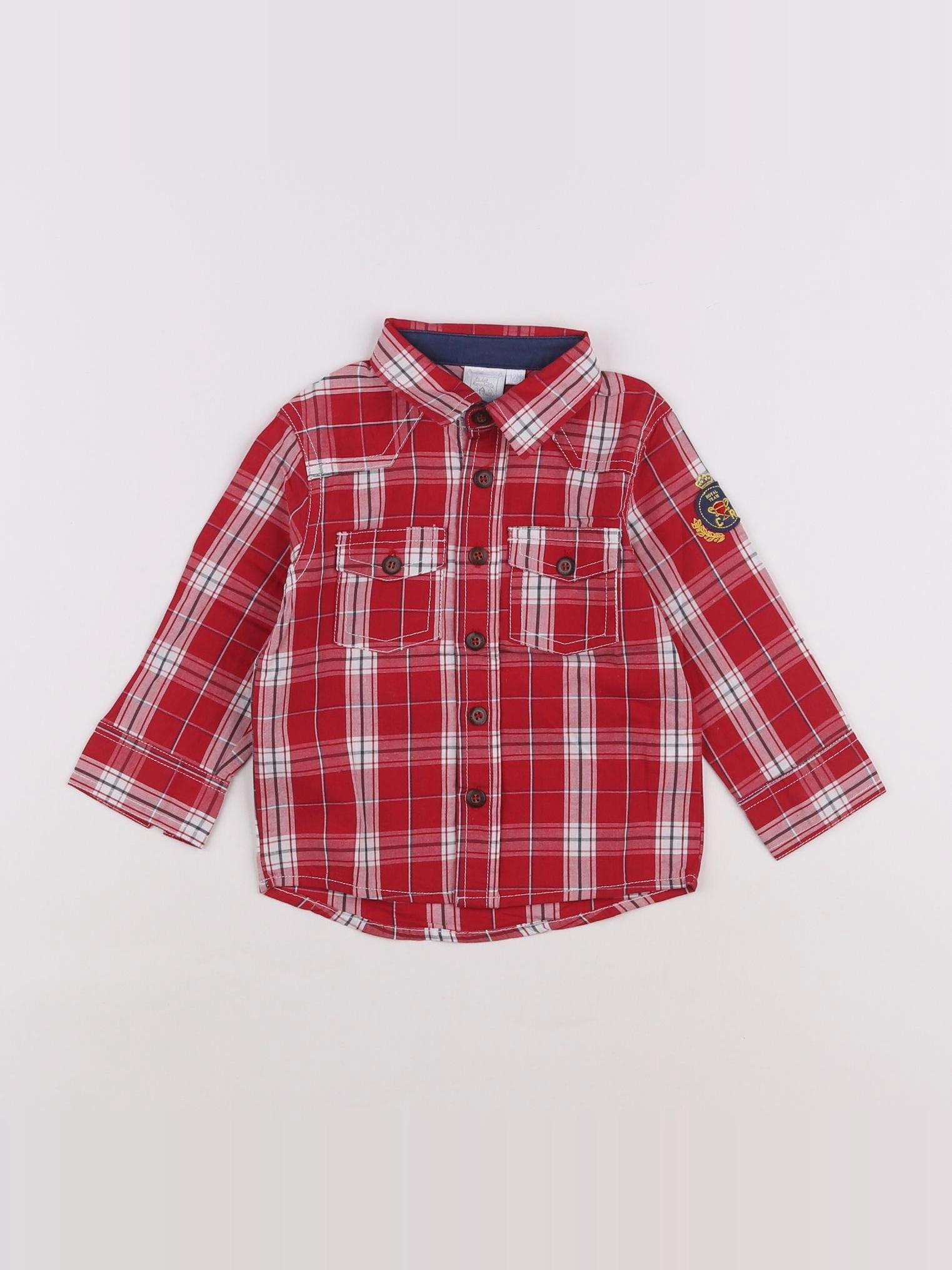 Cadet Rousselle - chemise rouge, blanc - 12 mois