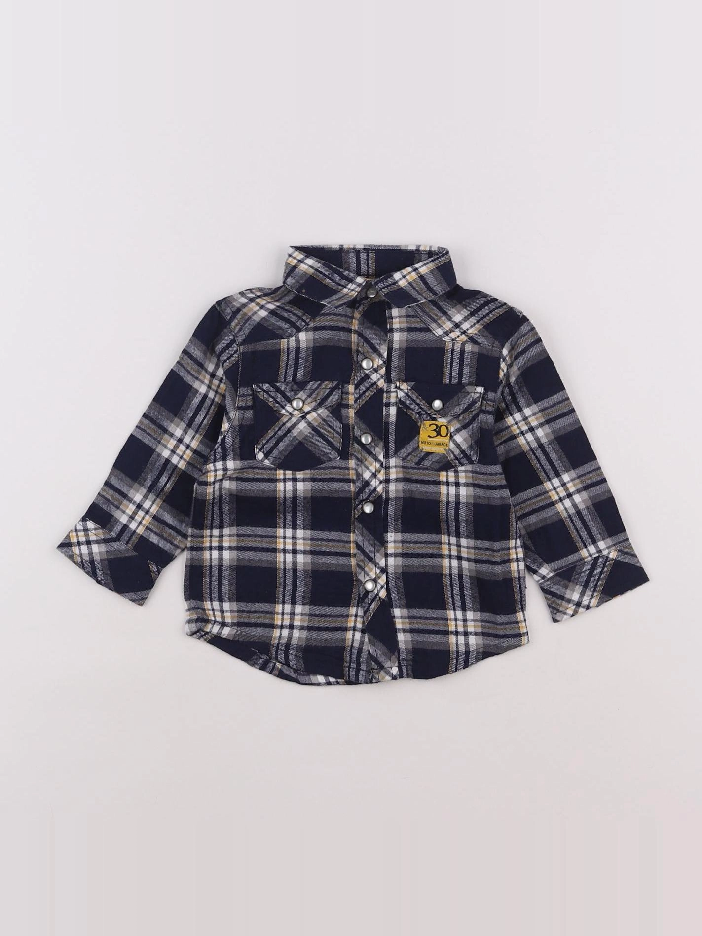 Cadet Rousselle - chemise bleu, blanc, jaune - 6 mois