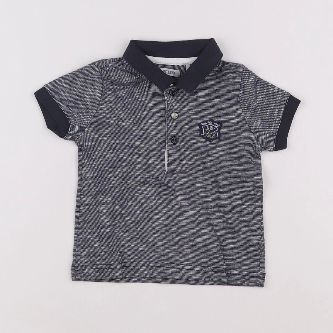 IKKS - polo imprimé au dos gris - 6 mois