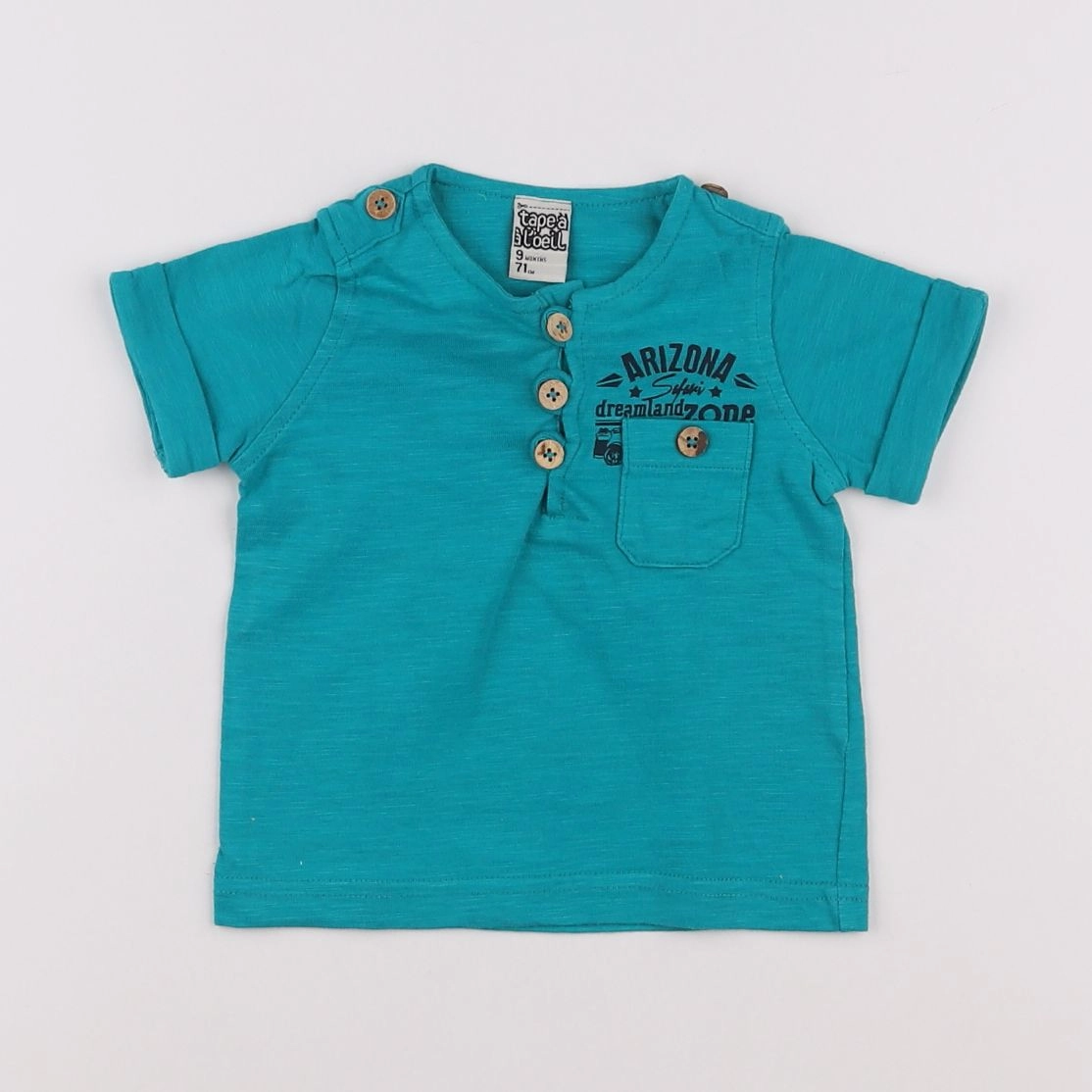 Tape à l'oeil - tee-shirt bleu - 9 mois