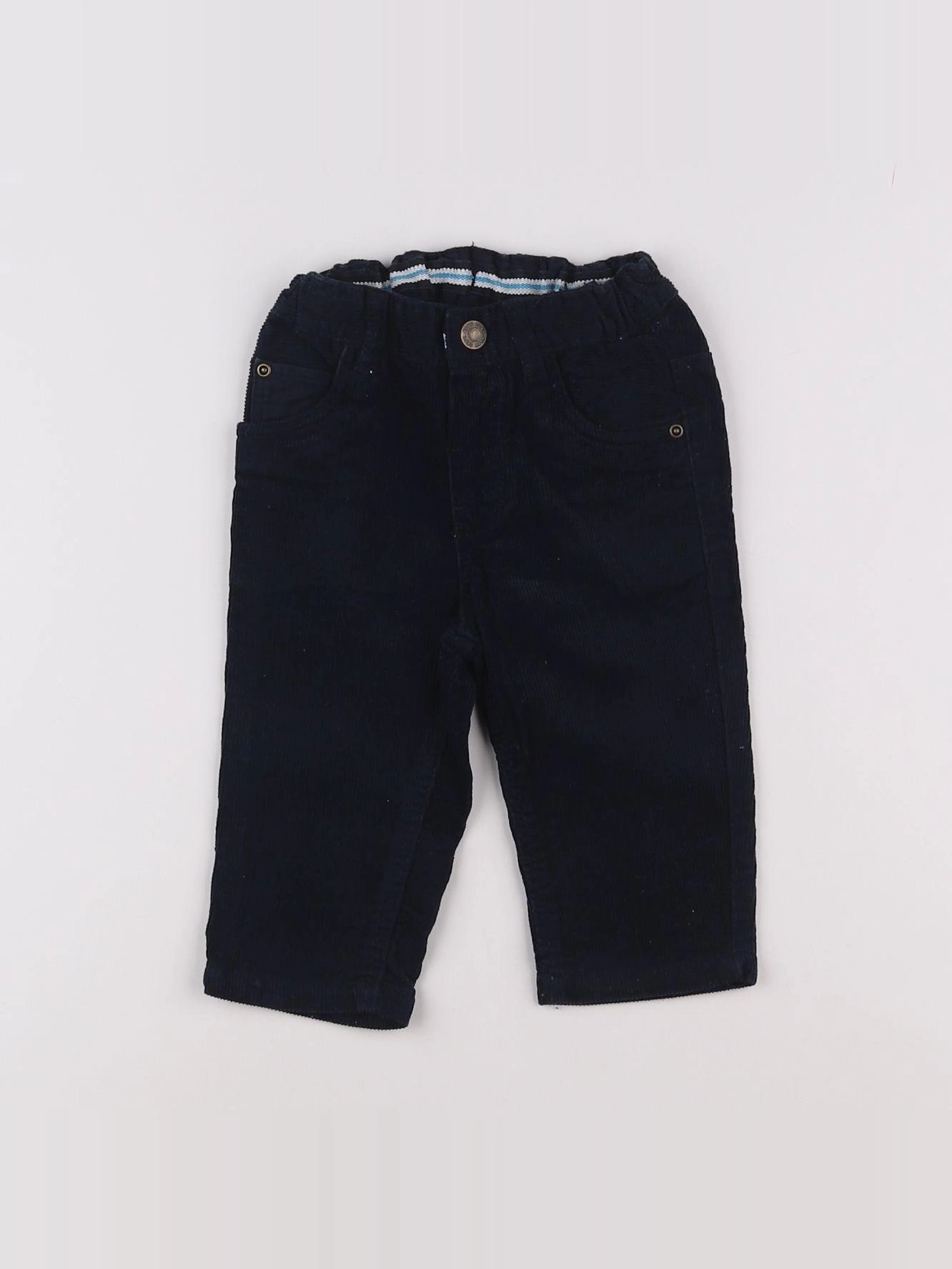 H&M - pantalon bleu - 3/6 mois