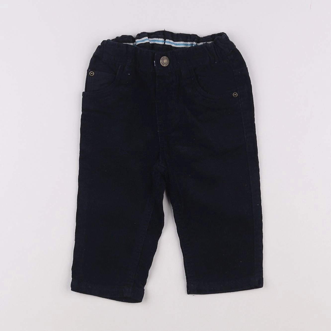 H&M - pantalon bleu - 3/6 mois