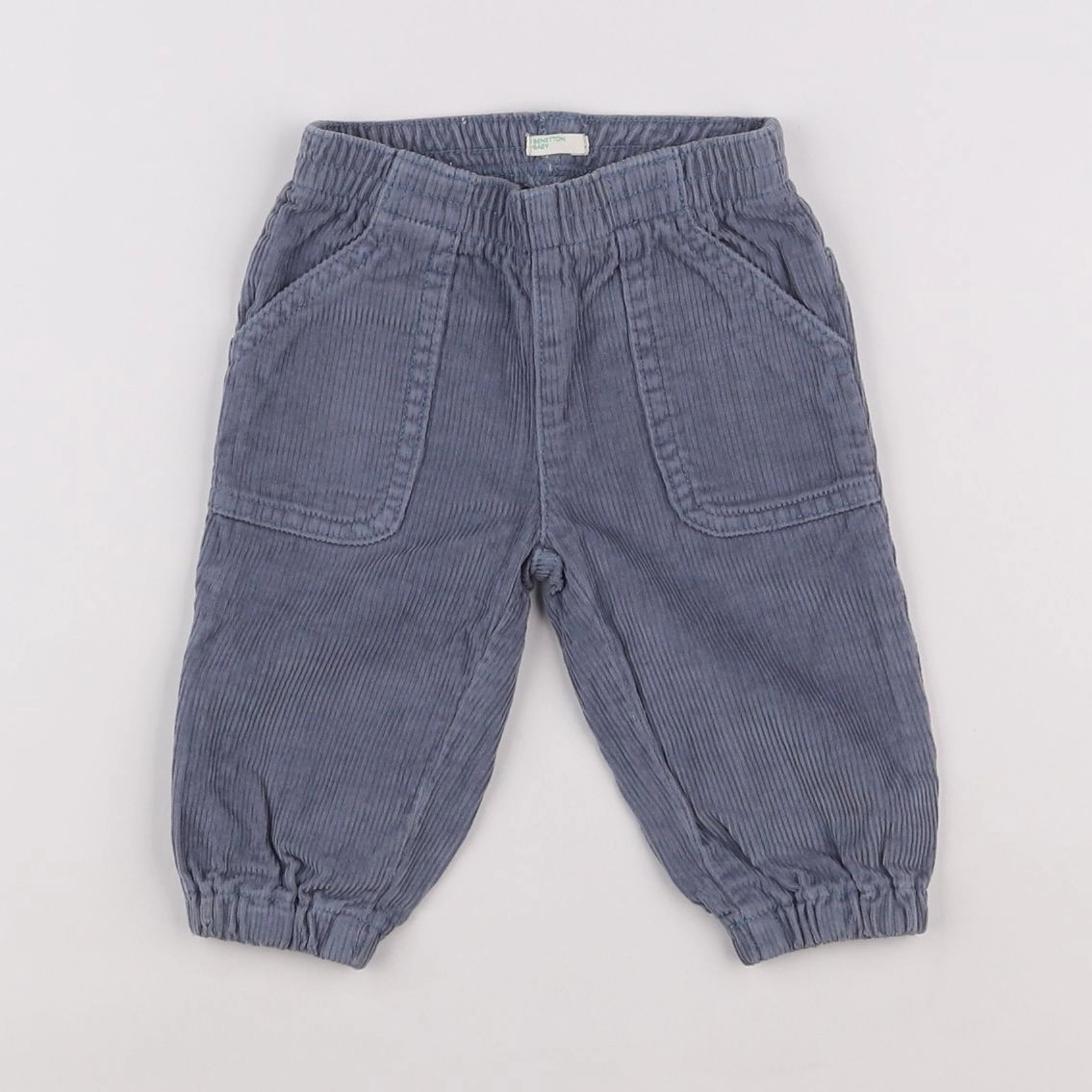 Benetton - pantalon bleu - 3/6 mois