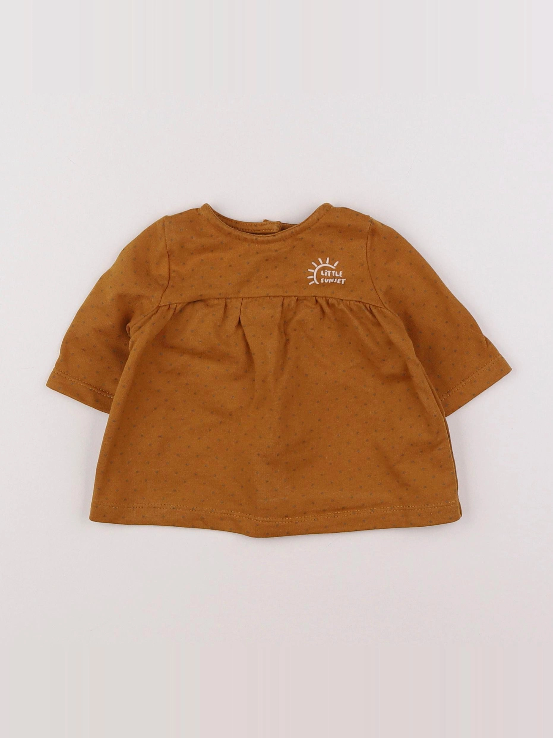 Vertbaudet - robe orange - 1 mois