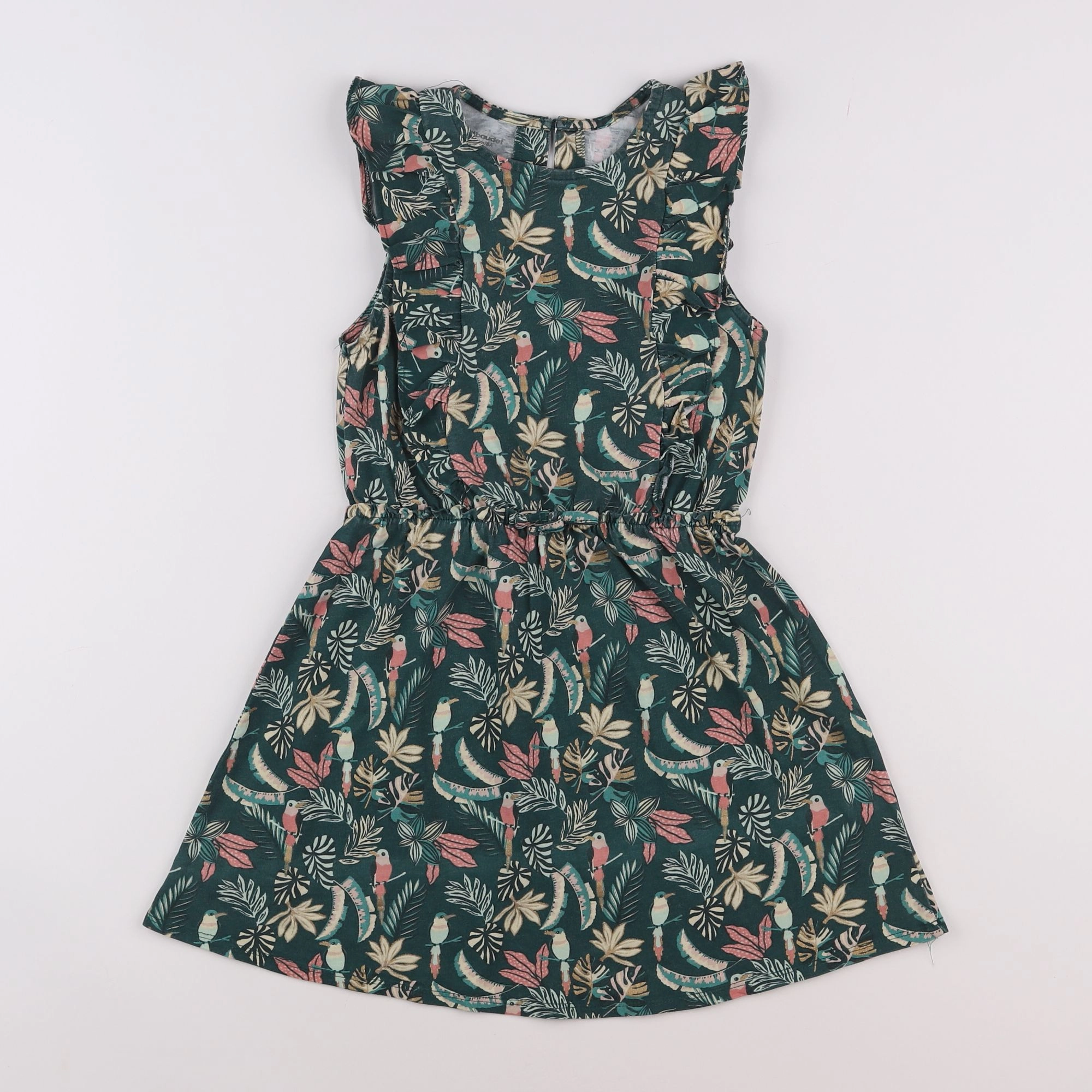 Vertbaudet - robe vert - 8 ans