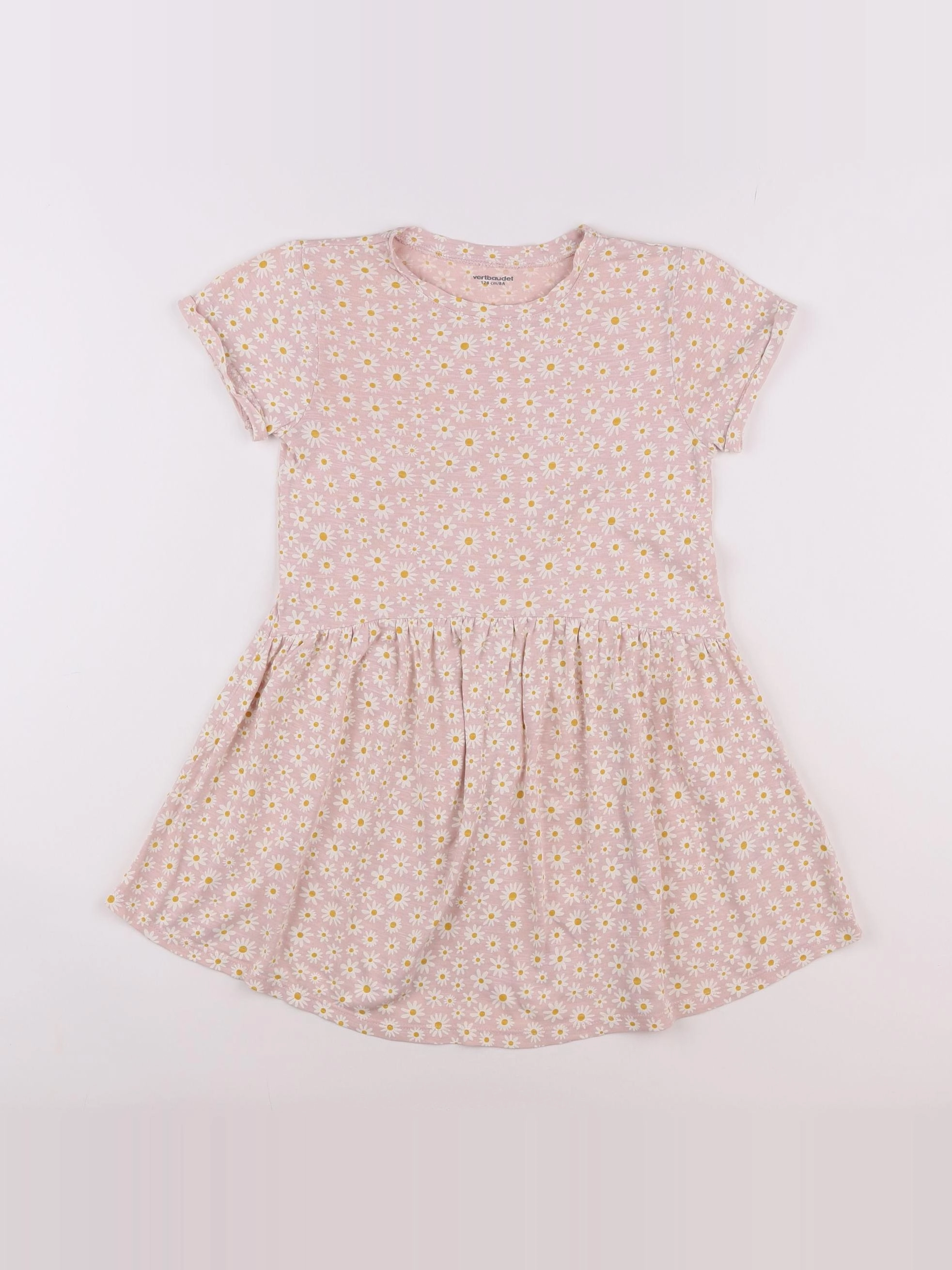 Vertbaudet - robe rose - 8 ans